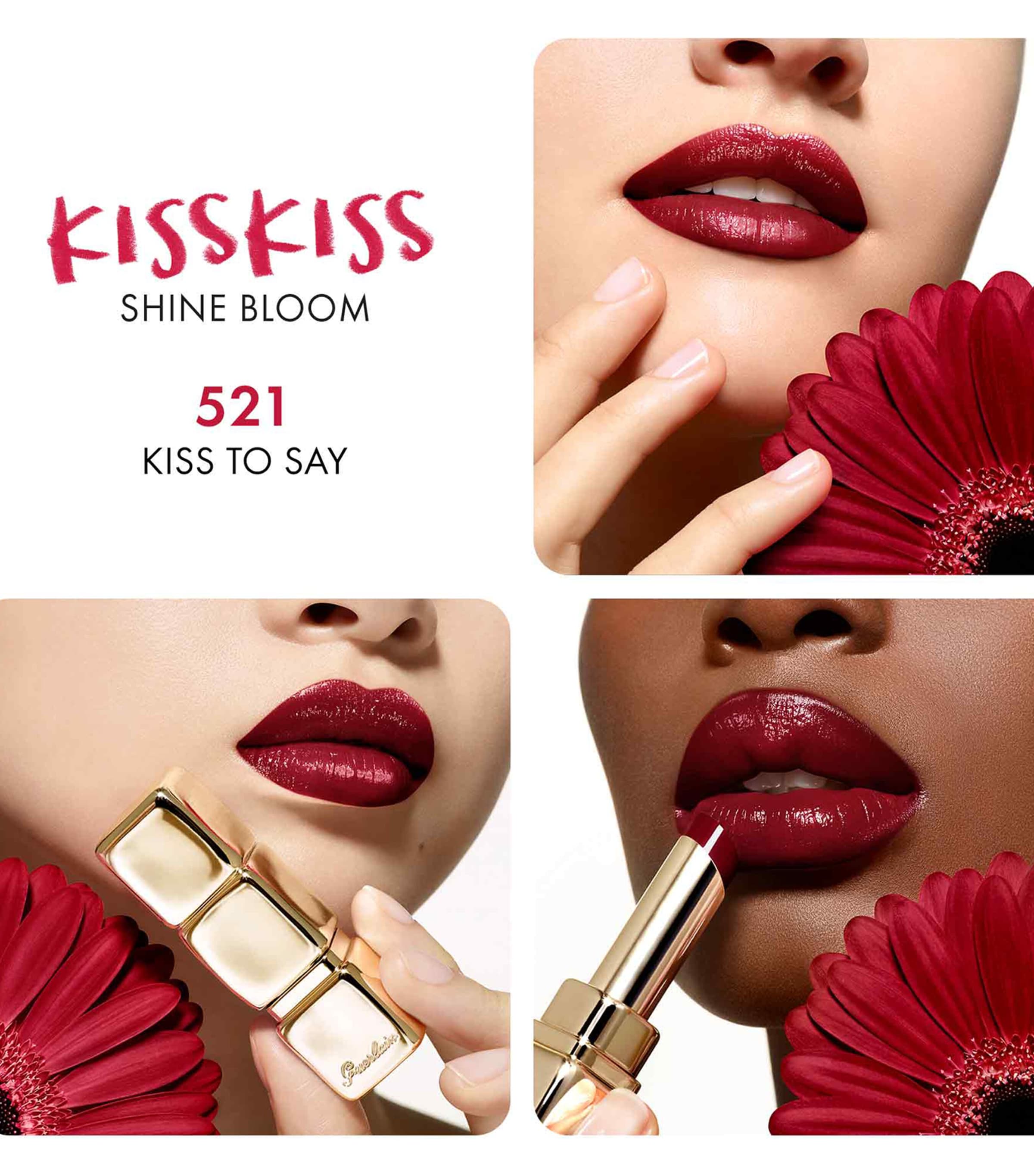KissKiss Shine Bloom Lipstick 521 KISS TO SAY Image 3