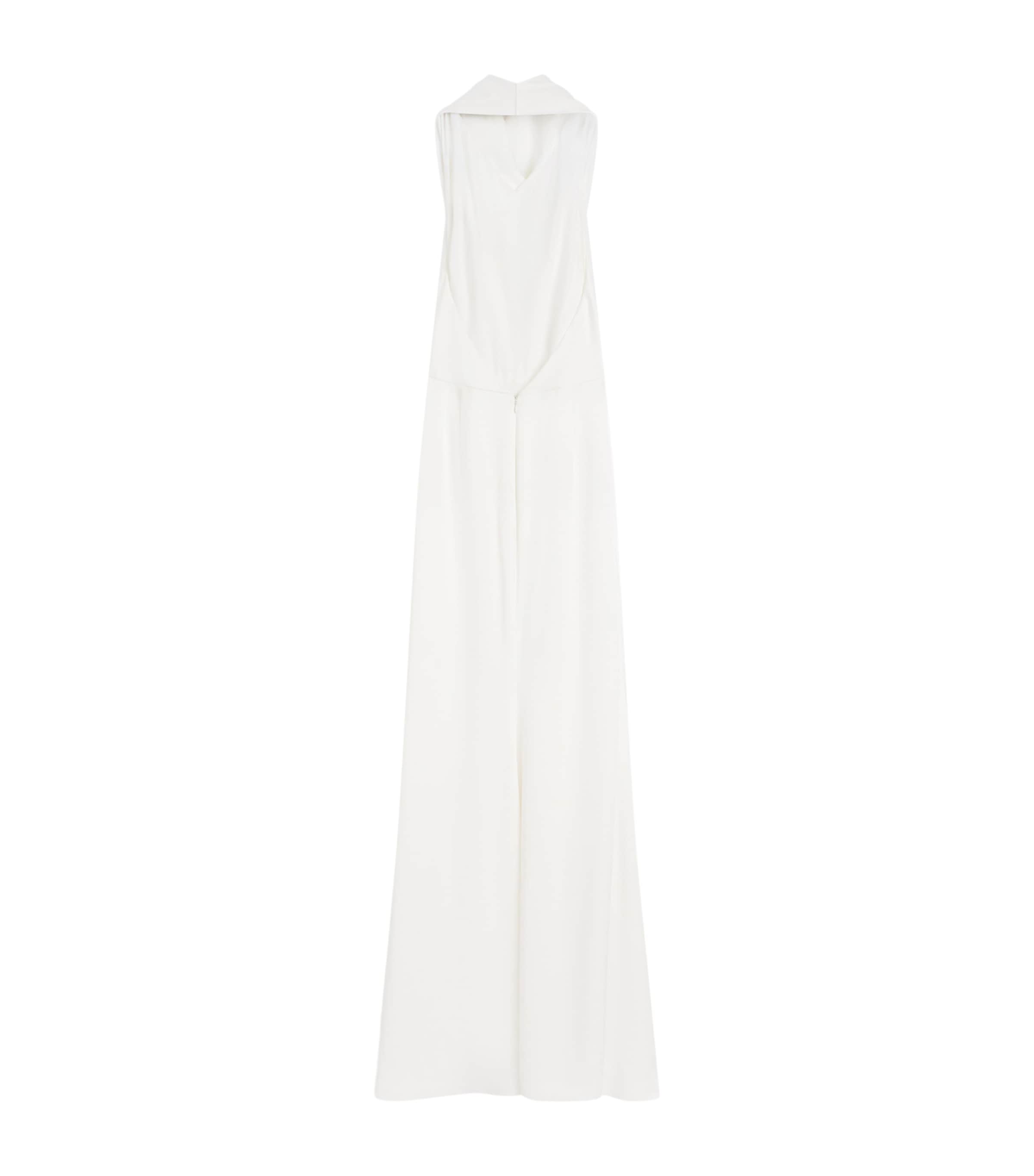 Givenchy Womens Satin Halterneck Maxi Dress Image 5