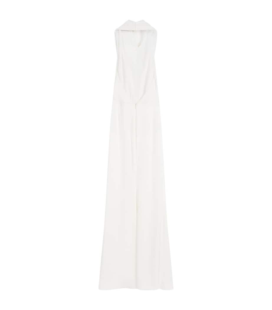 Givenchy Womens Satin Halterneck Maxi Dress Image 5