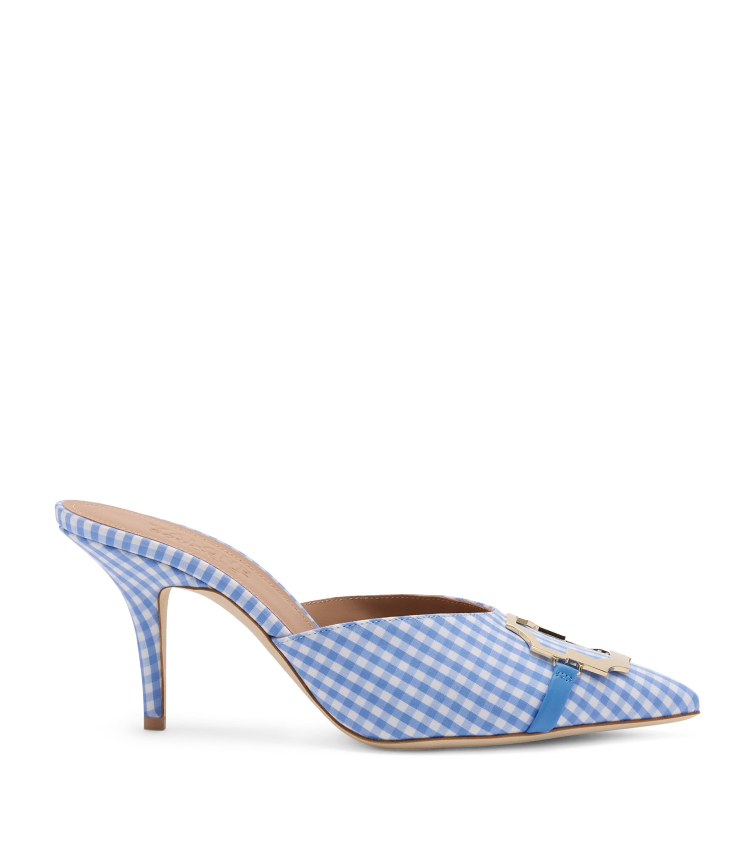 Malone Souliers Cotton Gingham Missy Mules 70