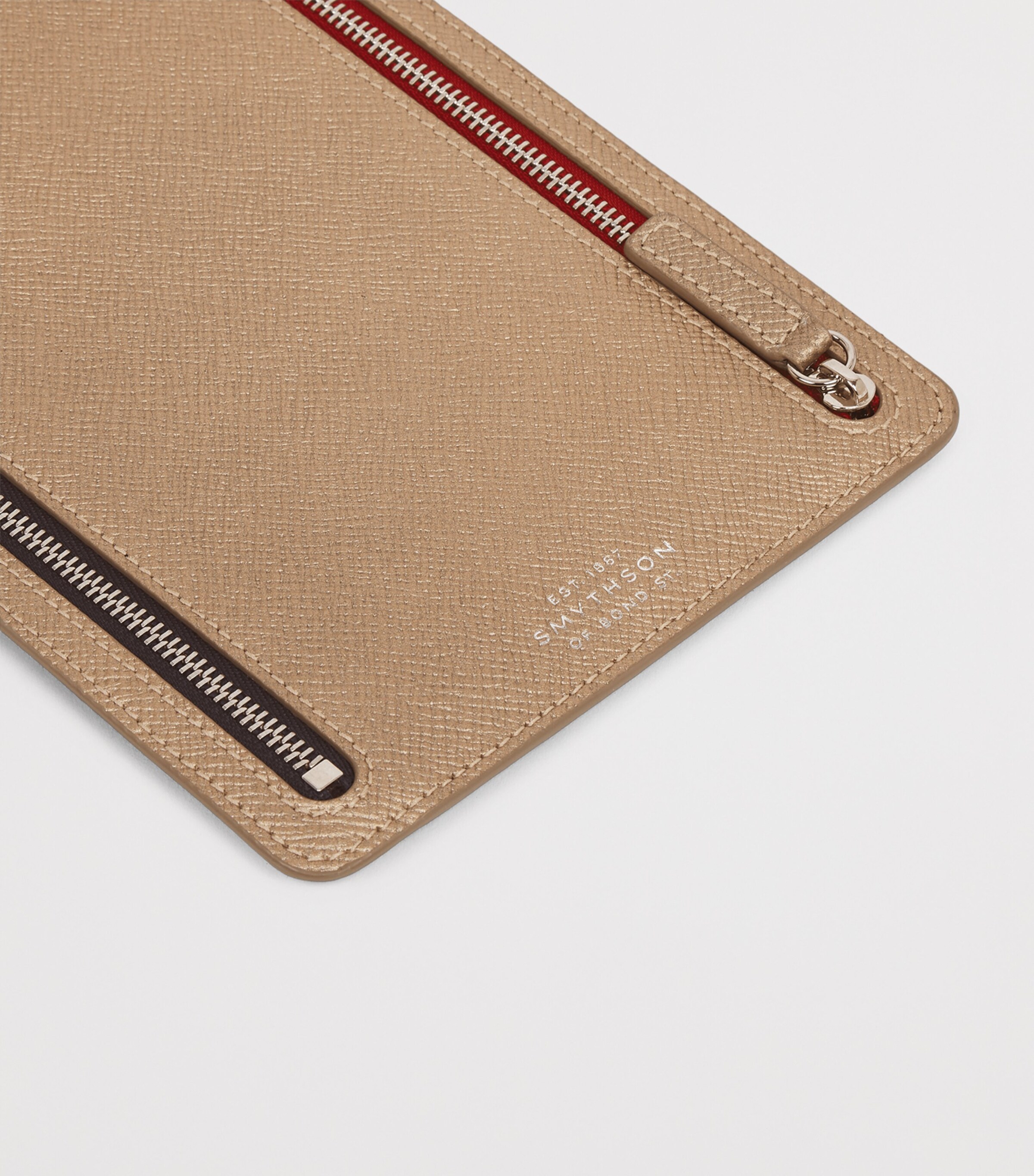 Smythson Metallic Panama Leather Multi-Zip Wallet | Harrods ZA