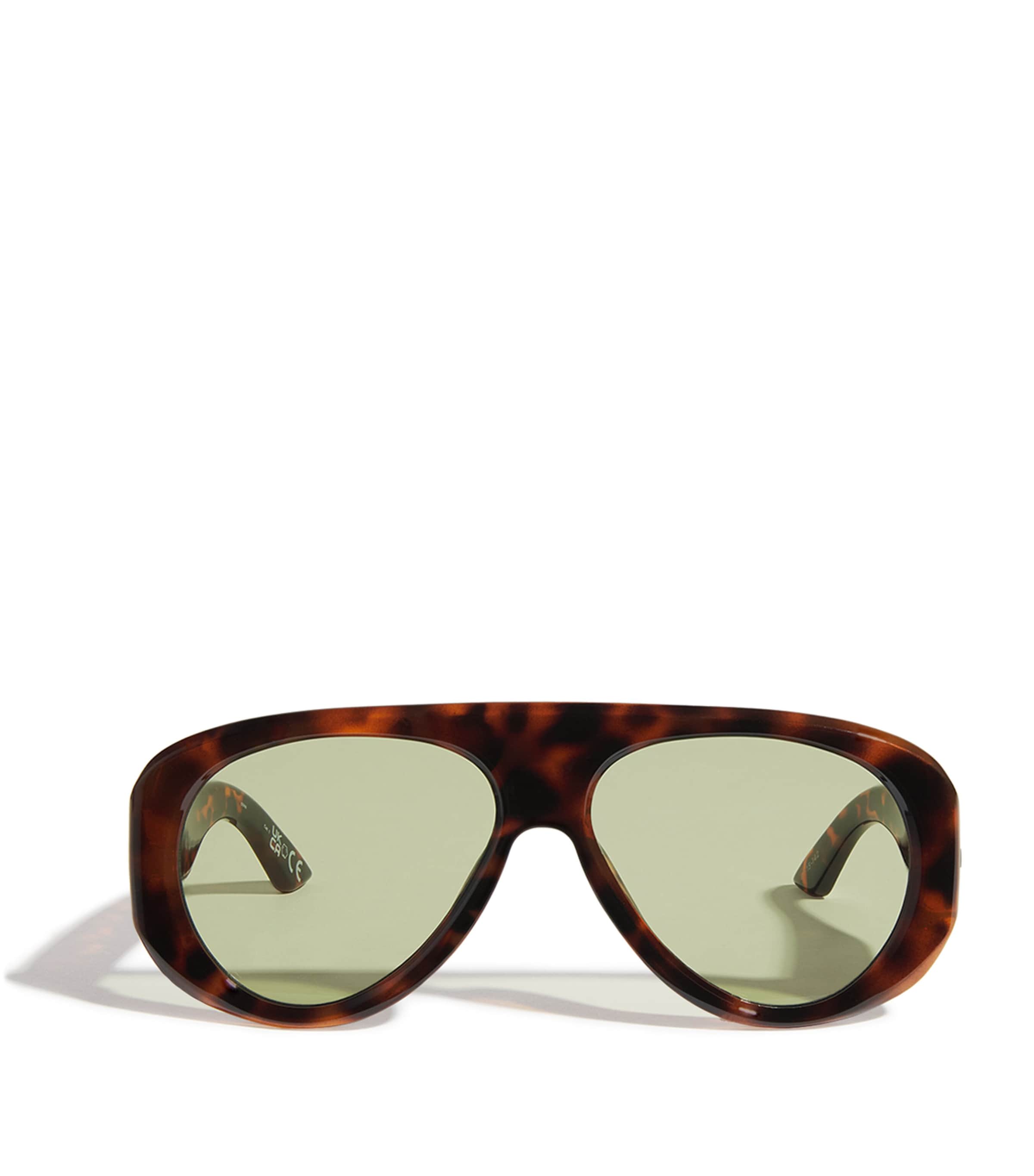 Le Specs Dream Boat Aviator Sunglasses Tortoise/moss Mono Image 1
