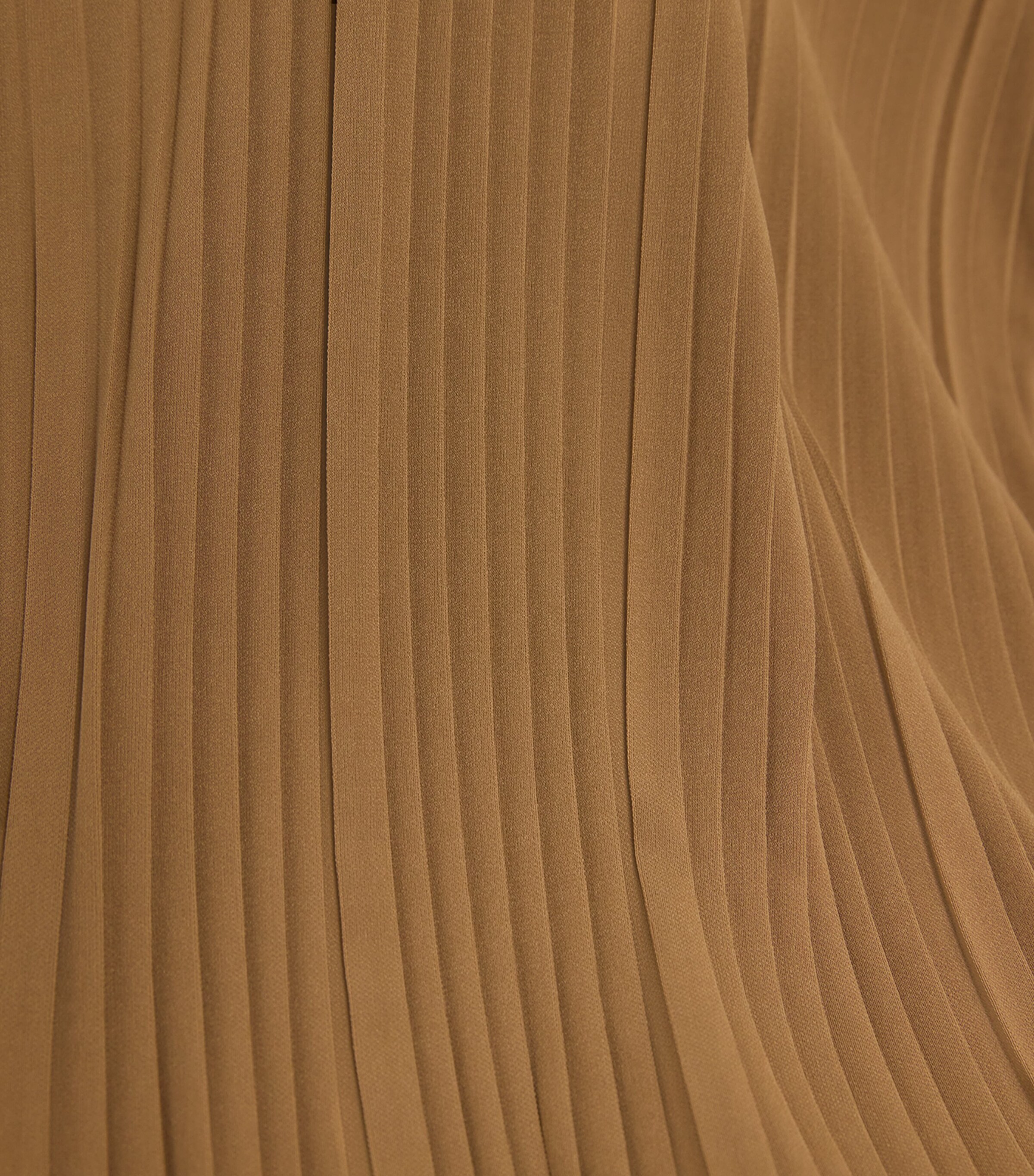 MM Womens Chiffon Plissé Pleated Trousers Hazelnut Brown Image 6