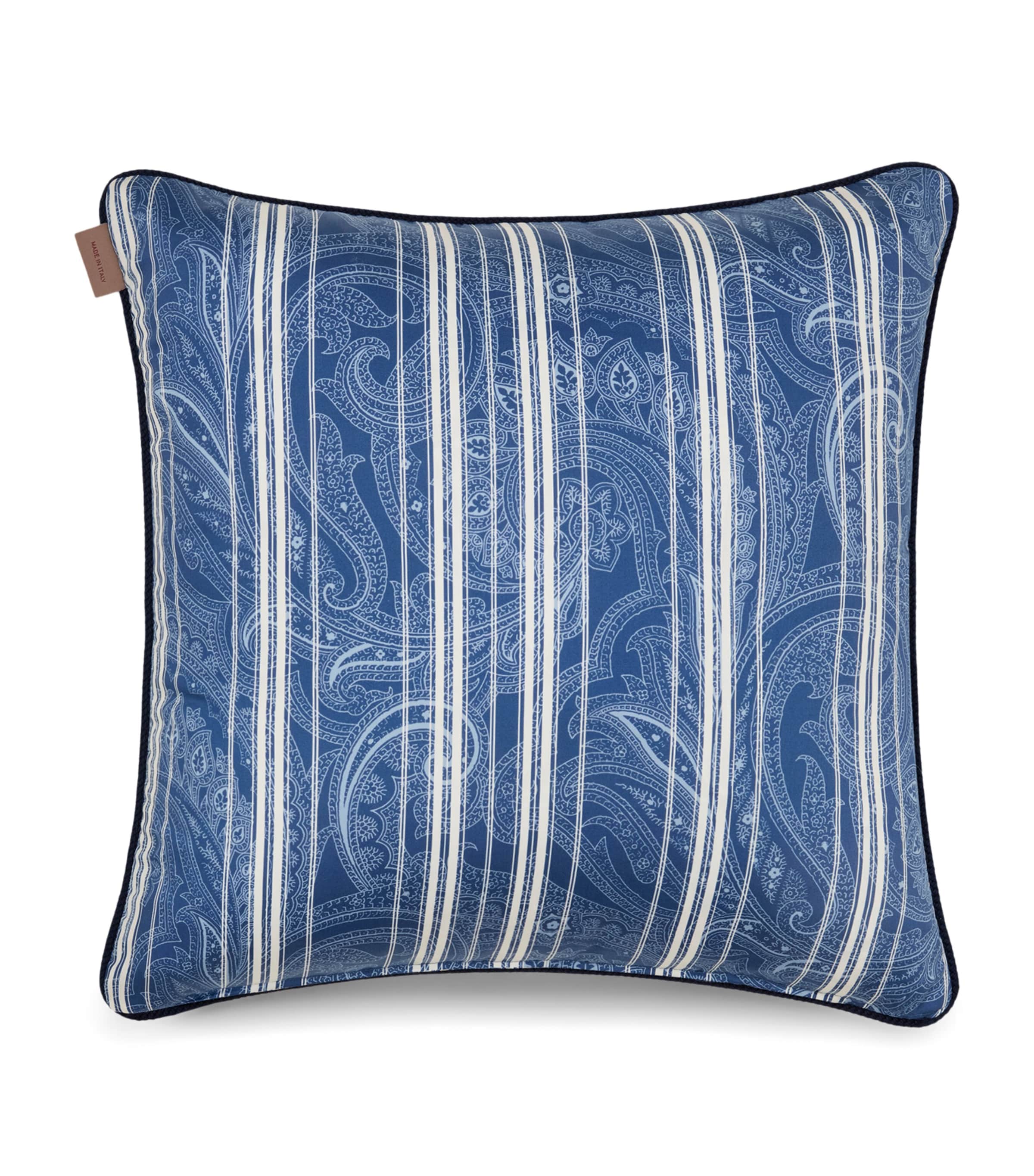 Etro Cotton Amalia Cushion (45cm x 45cm) Print On Blue Base Image 2