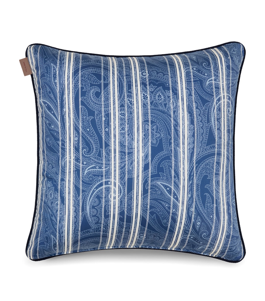 Etro Cotton Amalia Cushion (45cm x 45cm) Print On Blue Base Image 2