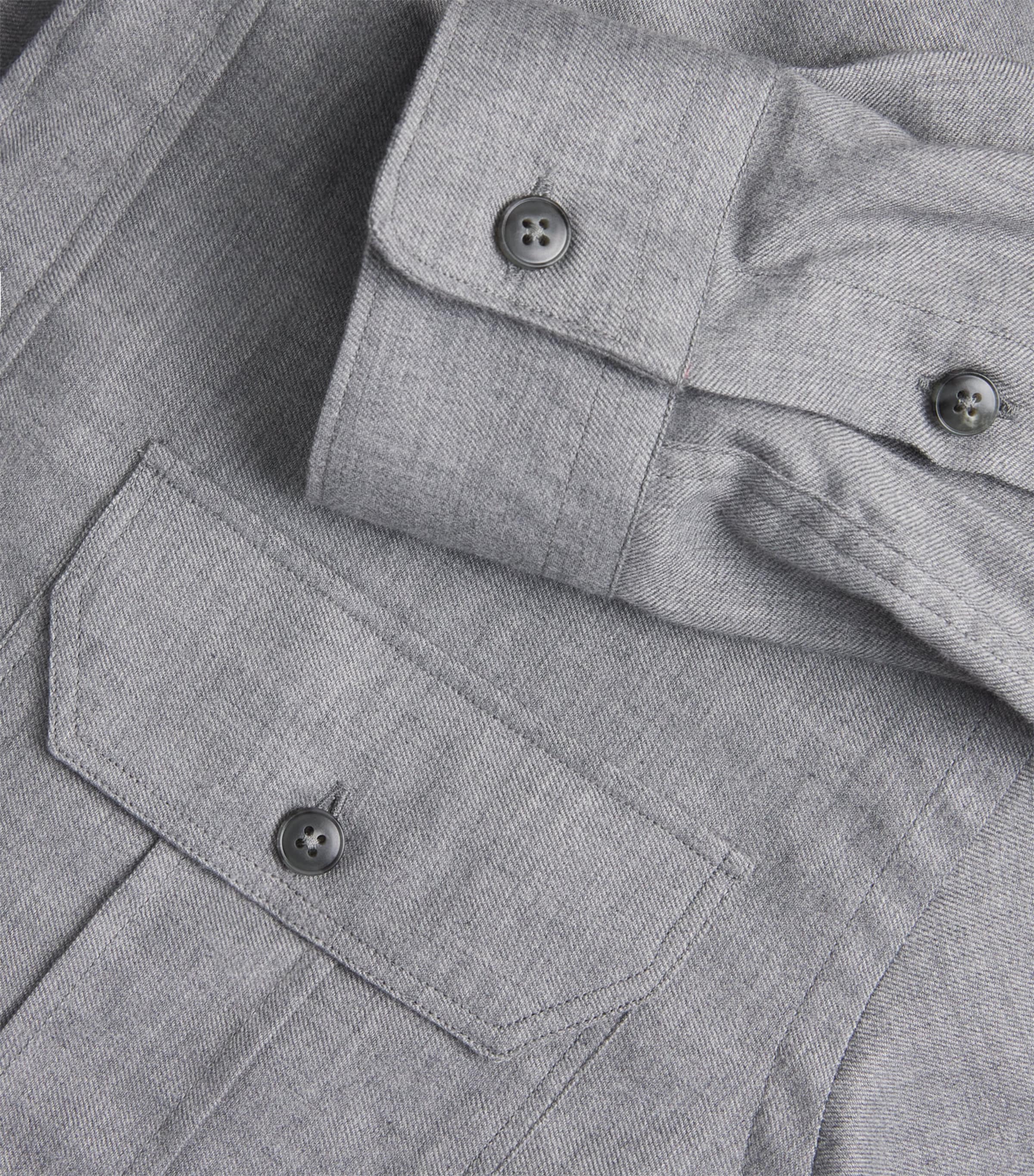 Cotton-Cashmere Chest-Pocket Shirt 201 Image 5