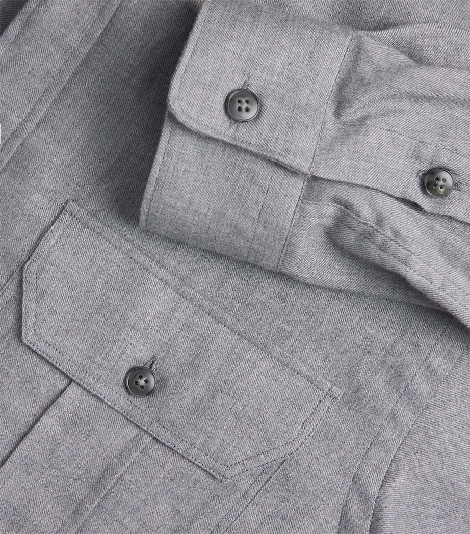 Cotton-Cashmere Chest-Pocket Shirt 201 Image 5