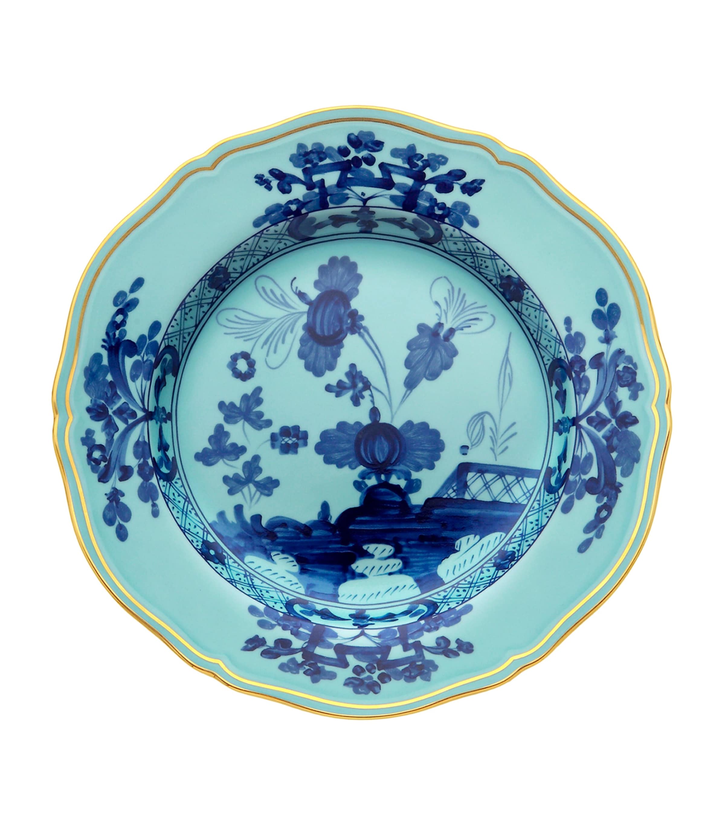 Ginori 1735 Richard Ginori Oriente Italiano Soup Plate In Blue