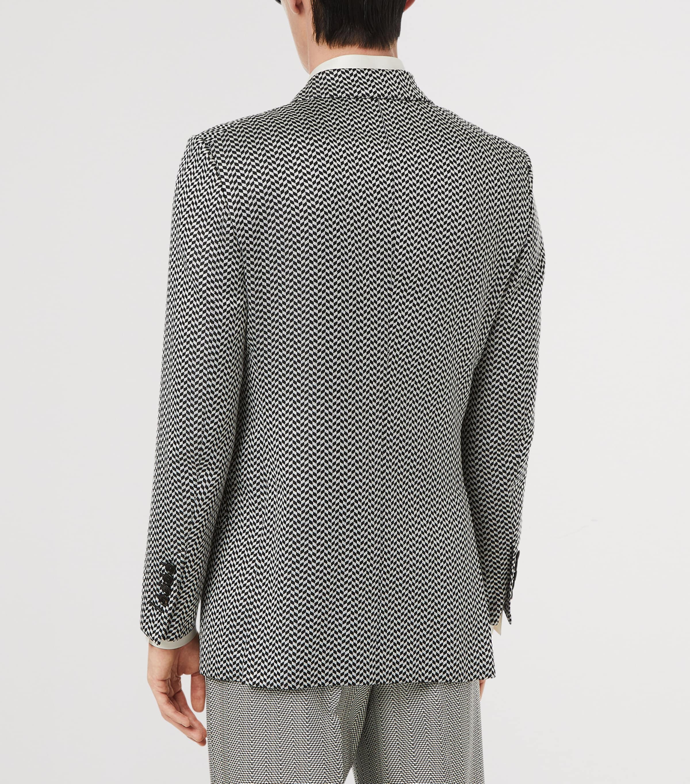 Silk Double-Breasted Blazer NWA Image 3