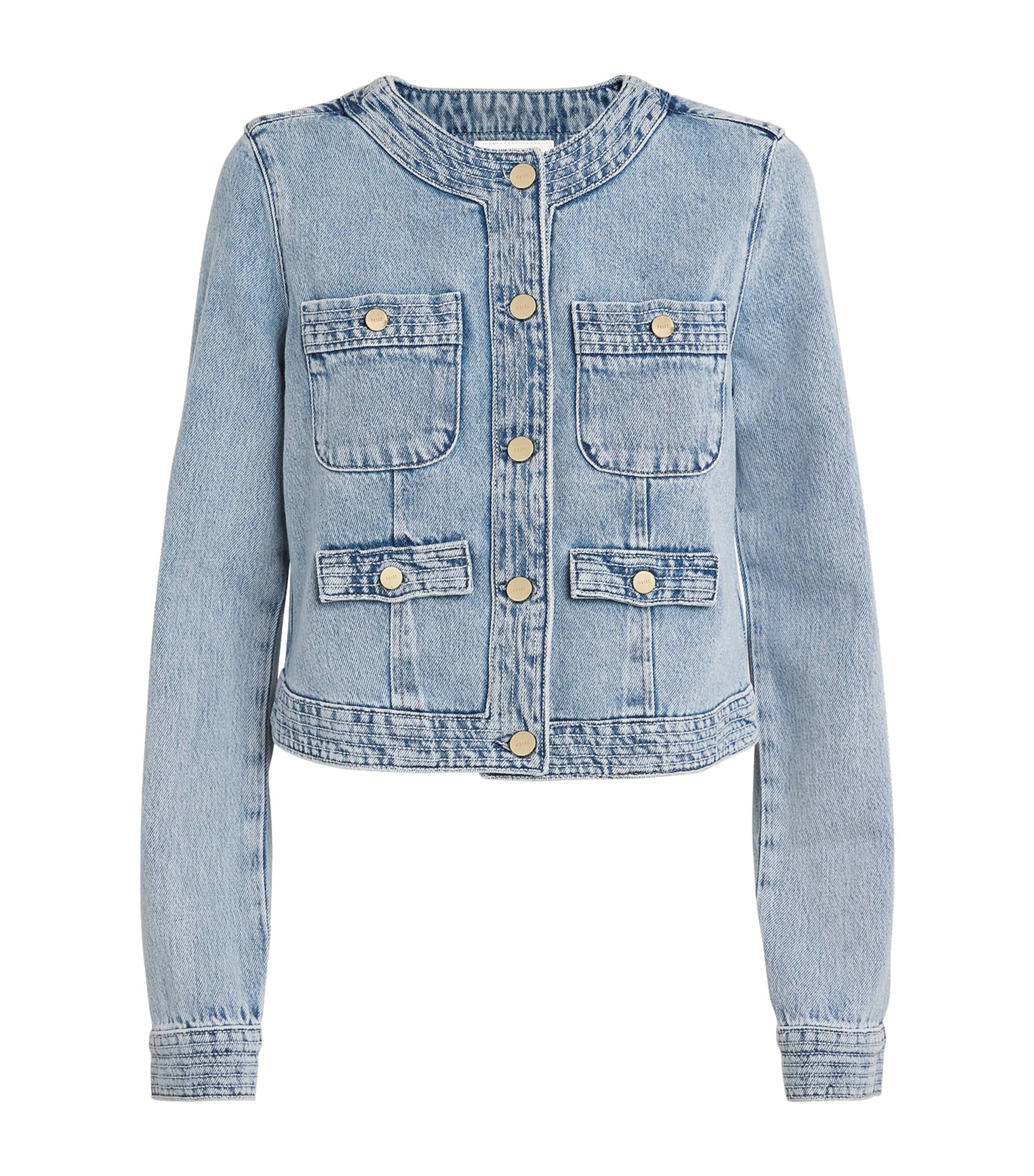 Shop Paige Denim Kiya Jacket In Blue