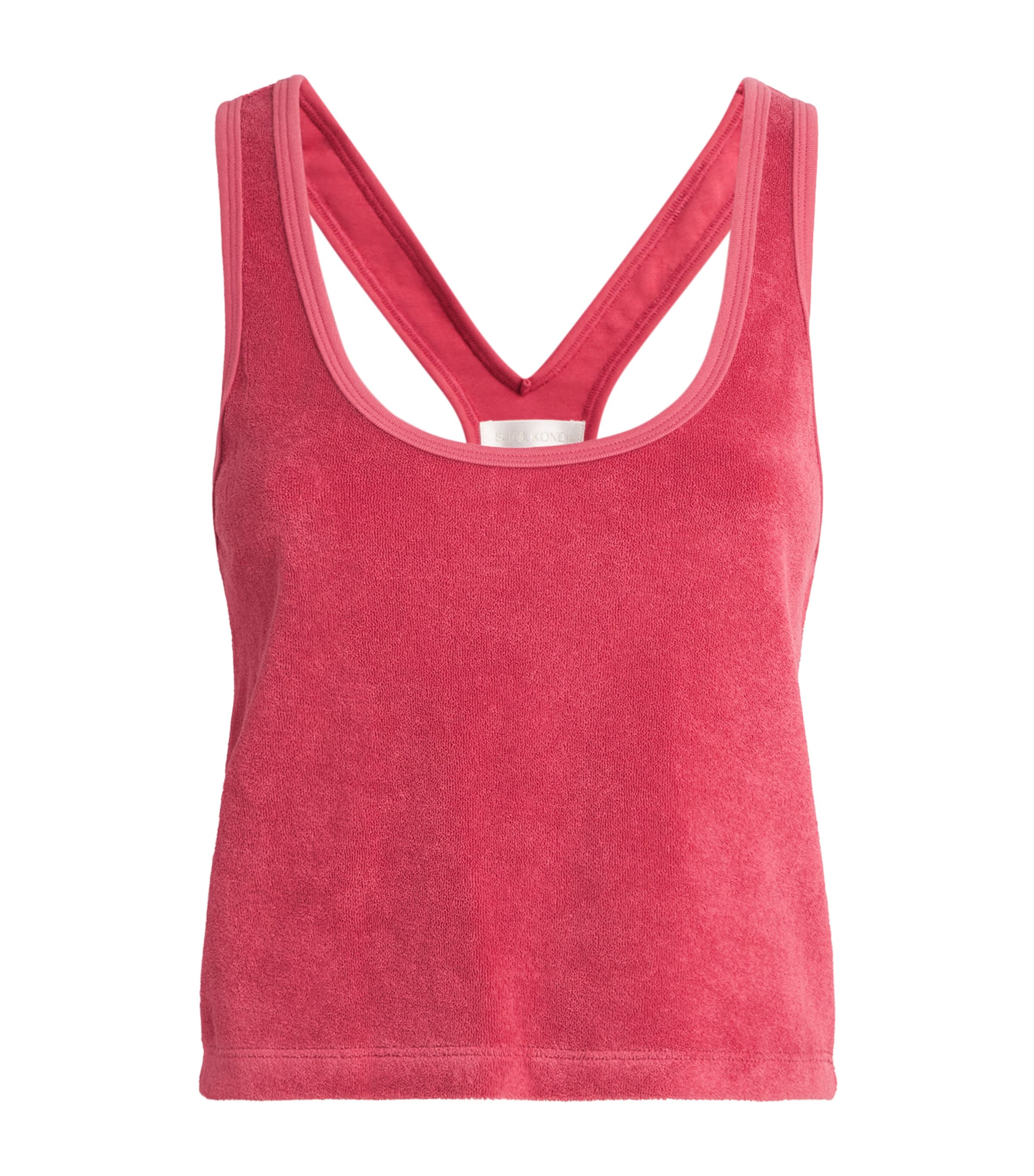 Suzie Kondi Womens Terry Tia Tank Top Framboise Image 1