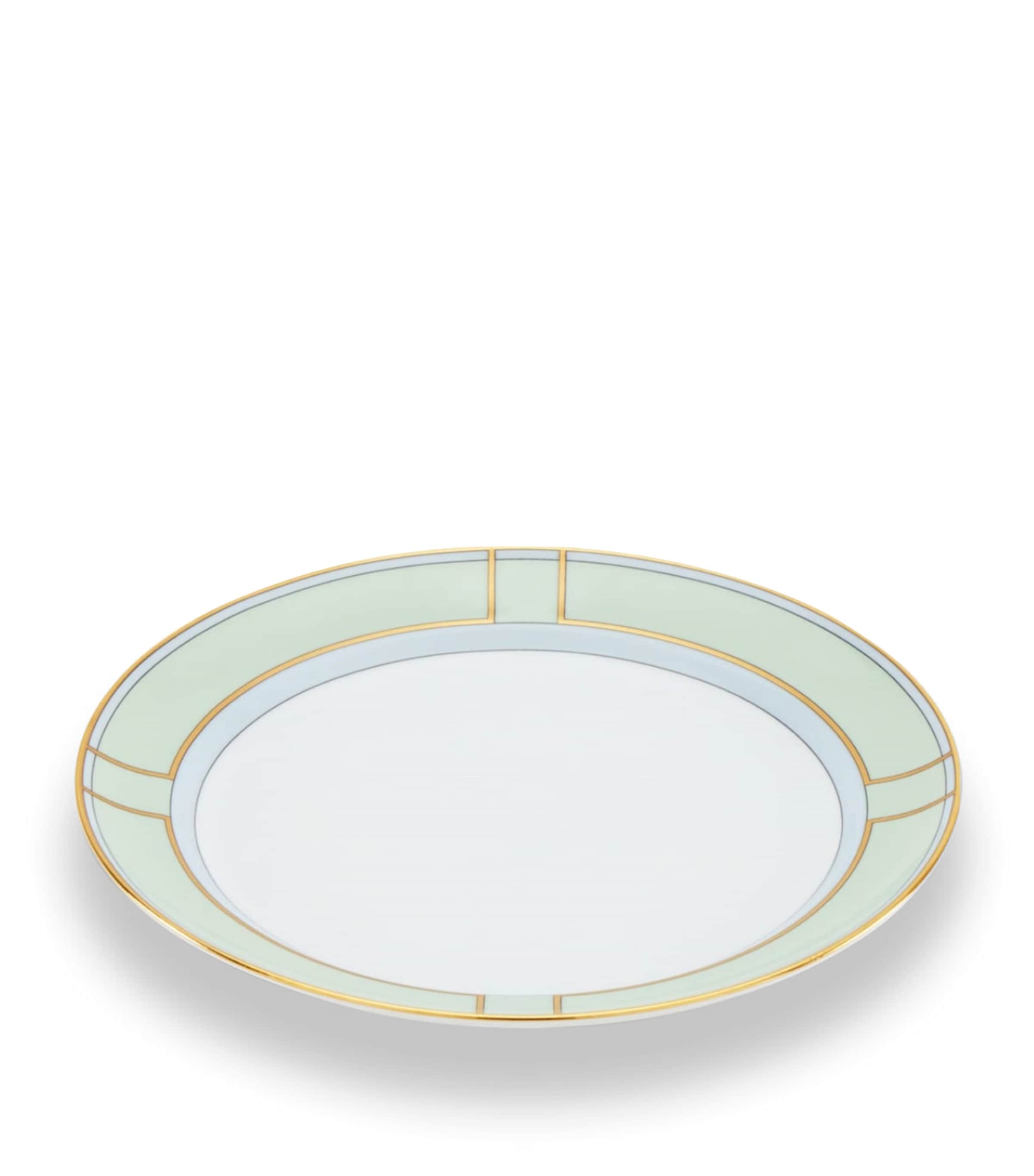 GINORI 1735 Porcelain Colonna Diva Verde Side Plate (24cm) Image 4