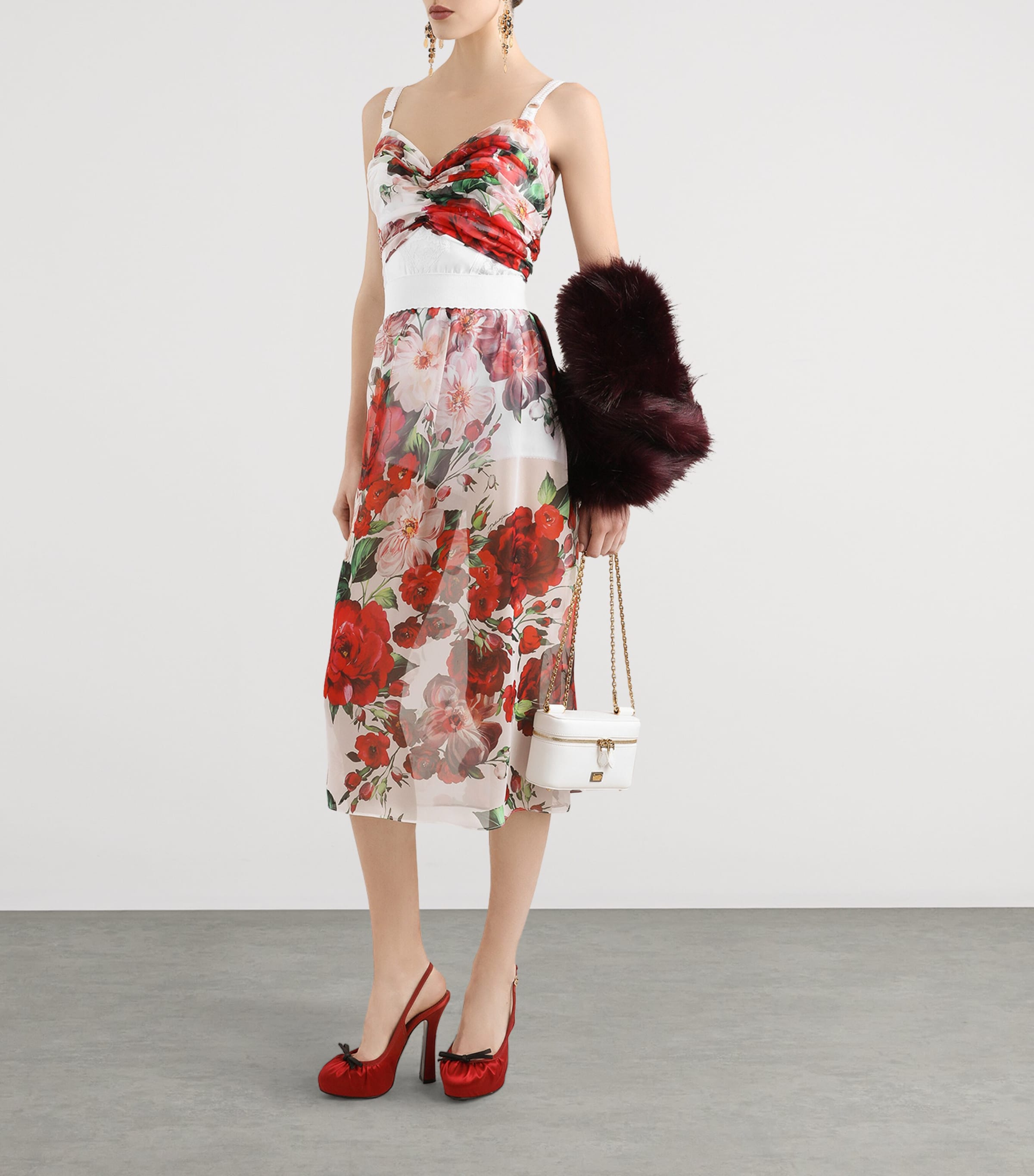 Rose Print Corset Top HA5PD-B.ROSE ANTICHE Image 2