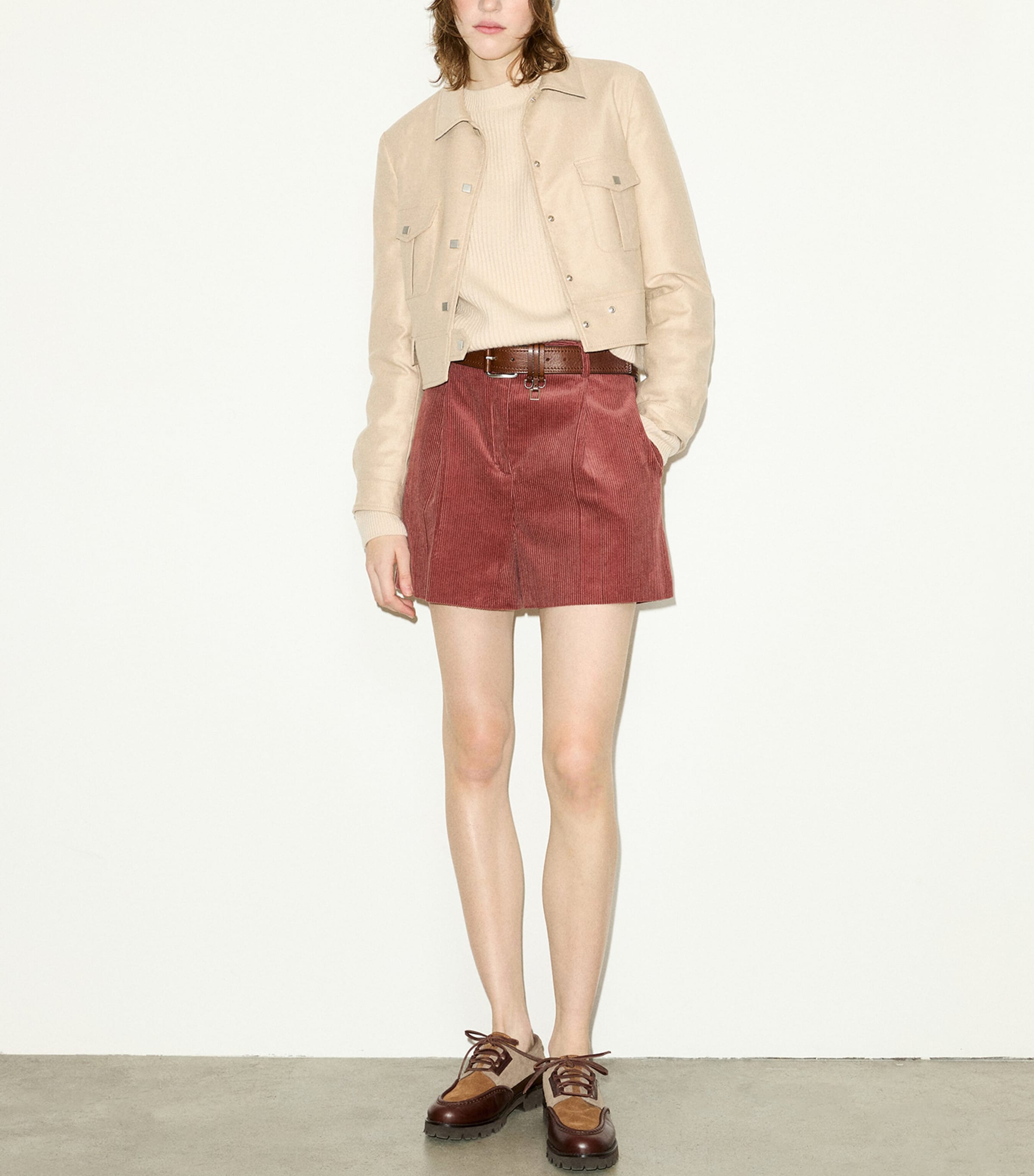 MAX&Co. Beige Virgin Wool-Blend Cropped Jacket | Harrods US