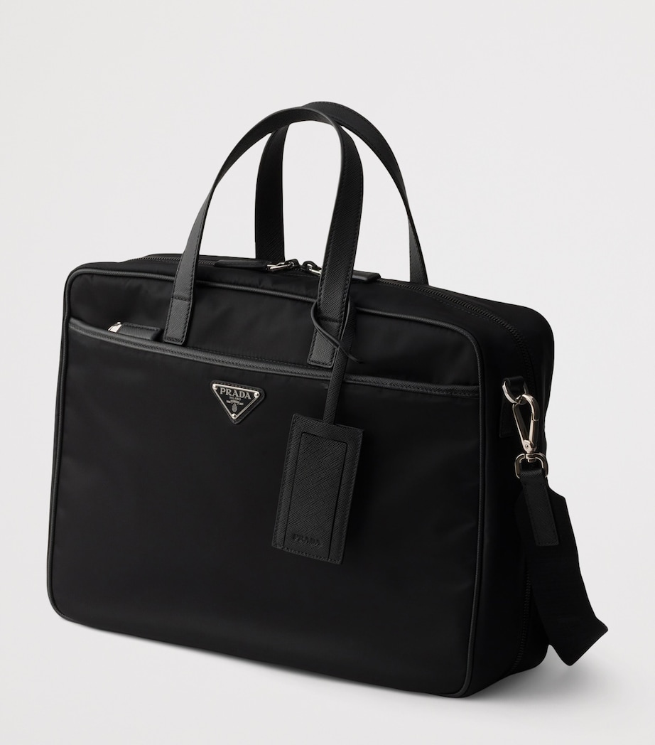 Prada Re-Nylon and Saffiano Leather Briefcase Image 3