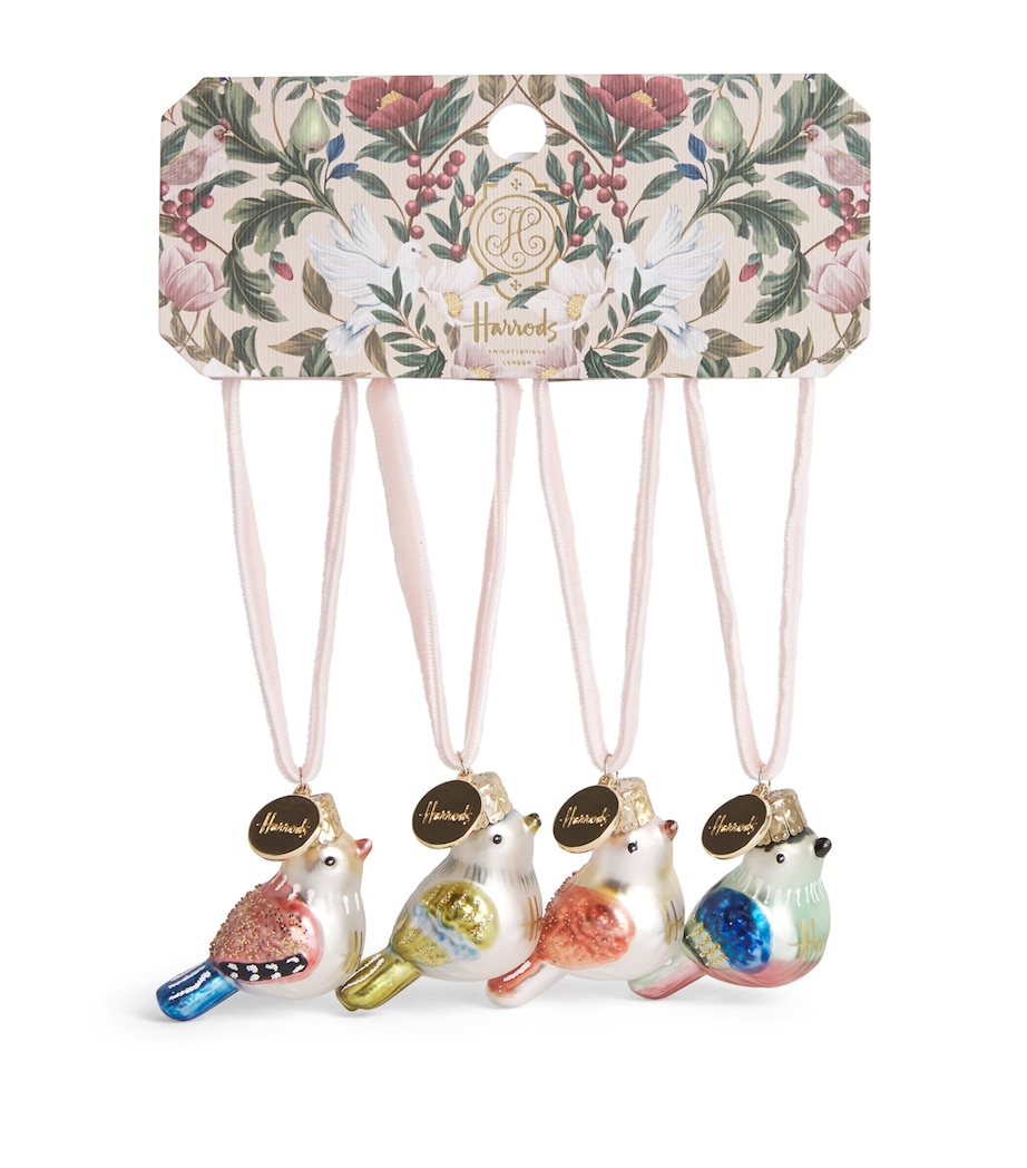 Harrods Calling Birds Tree Decoration (Set of 4) Image 1