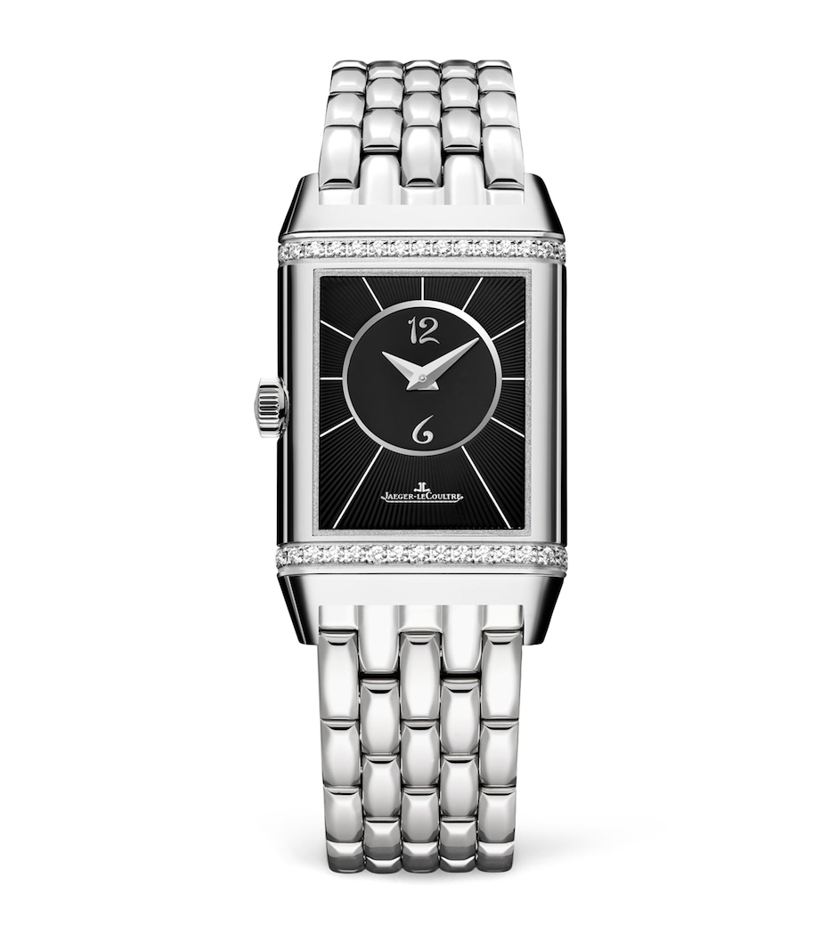 Stainless Steel and Diamond Reverso Classic Duetto Watch 24.4mm STAINLESS STEEL Image 2