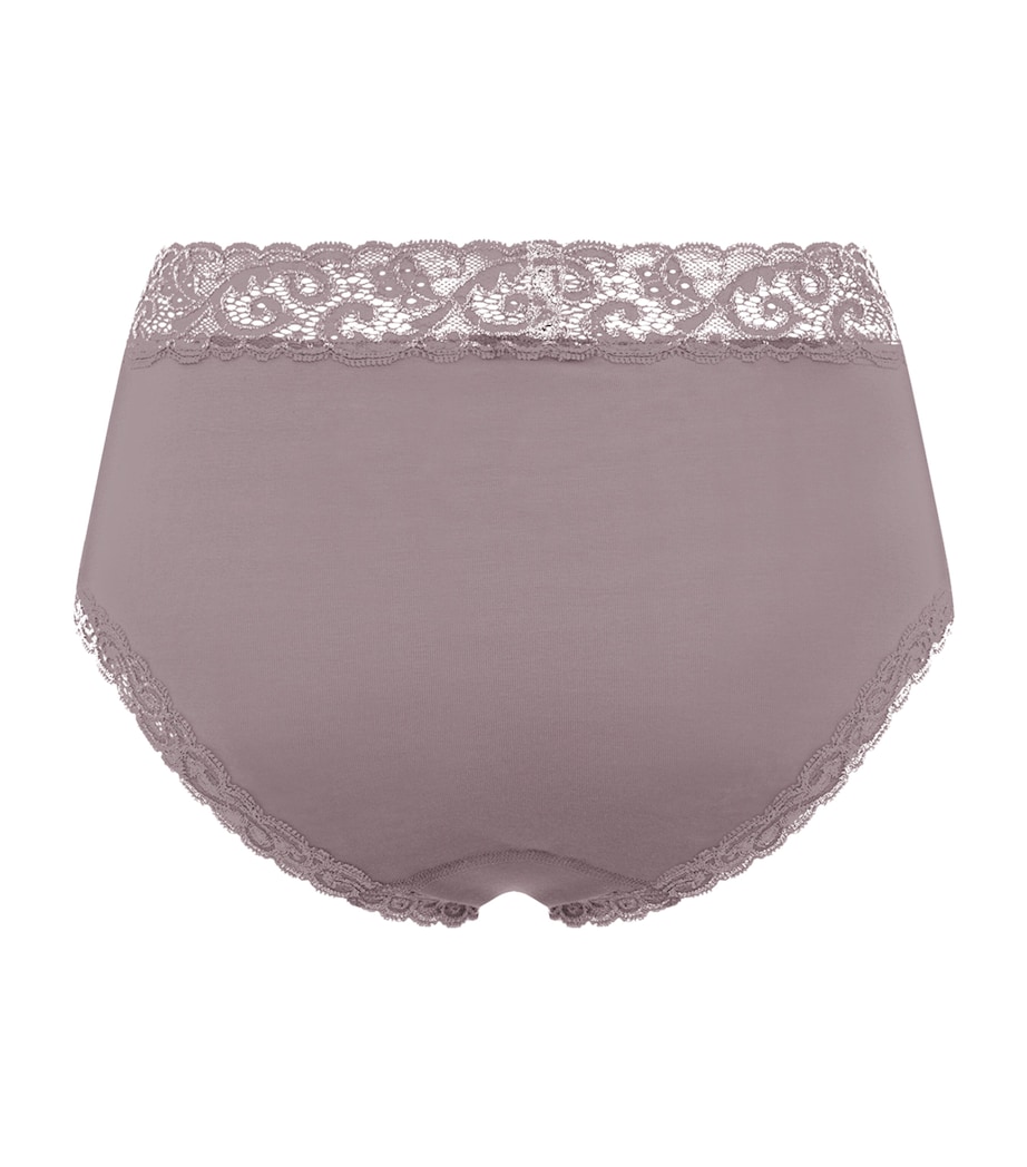 Hanro Womens Moments Maxi Briefs Stormy Rose Image 3