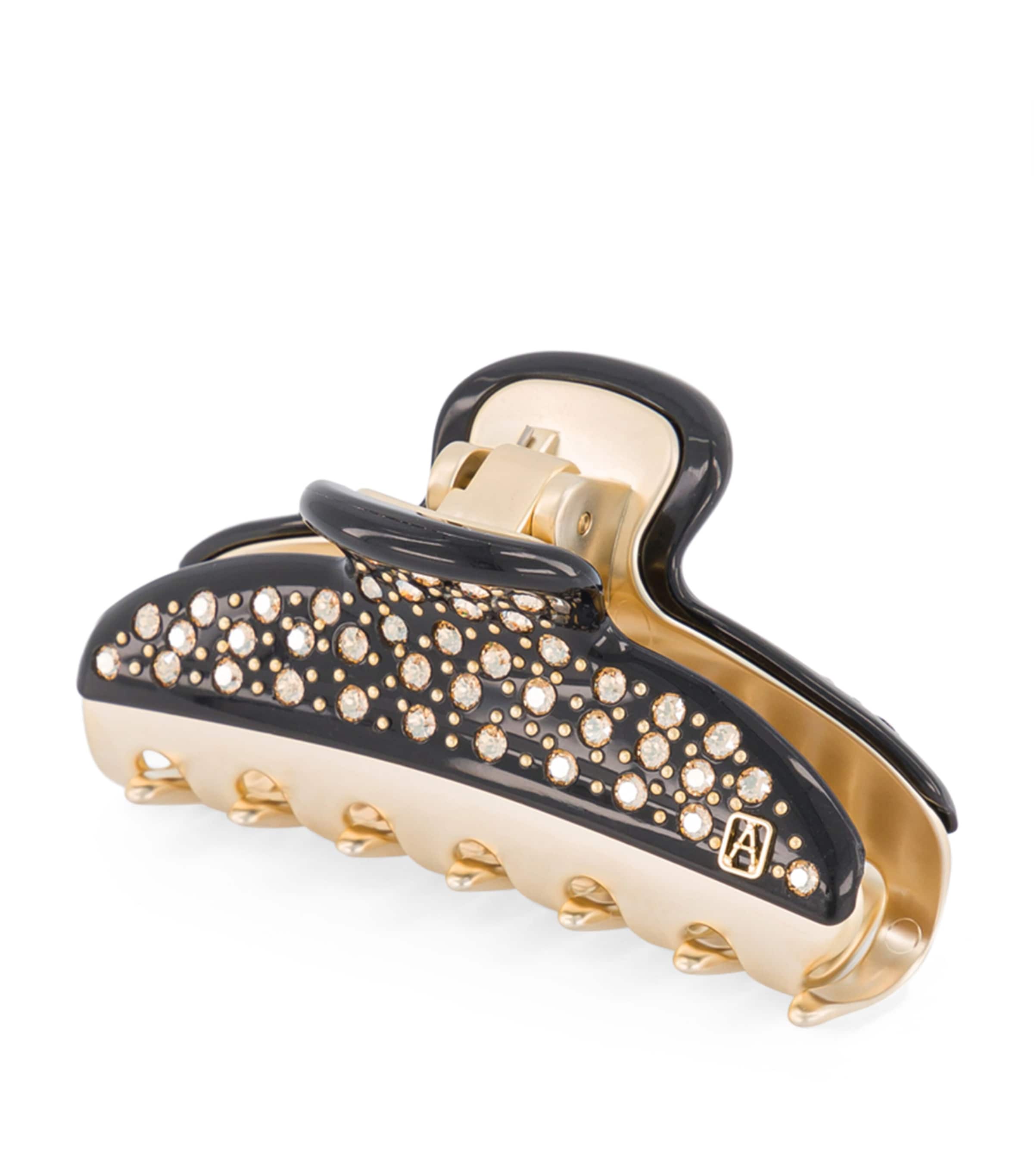 Gold-Plated Claw Hair Clip N3- NOIR B/OR Image 2