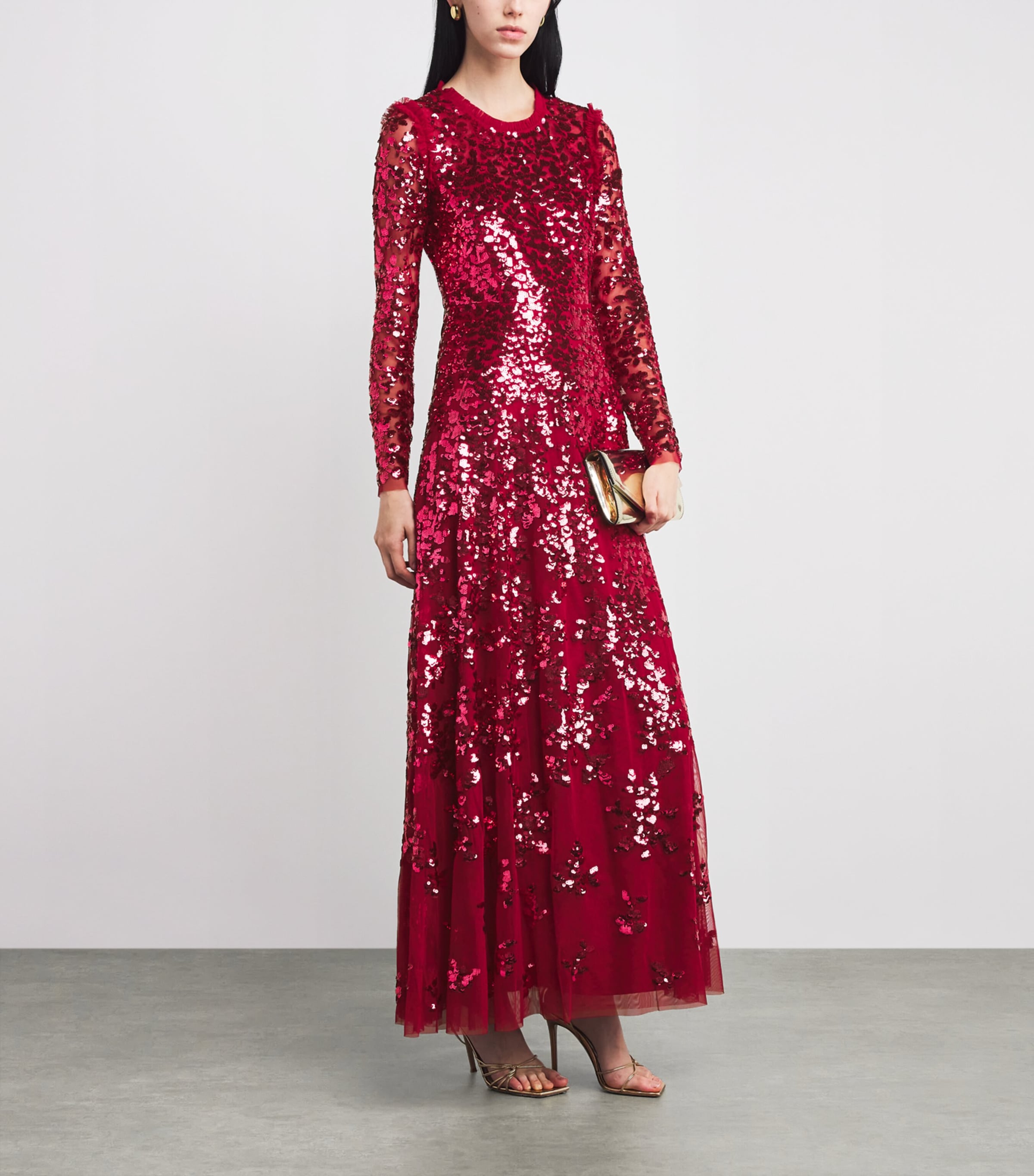 Embellished Rosanna Maxi Dress 77966618 RED Image 2