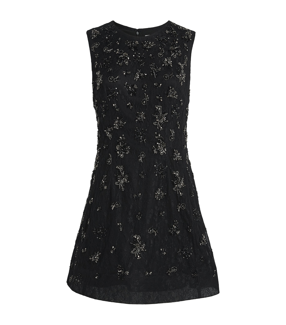 Embellished Evelina Mini Dress BLACK Image 1