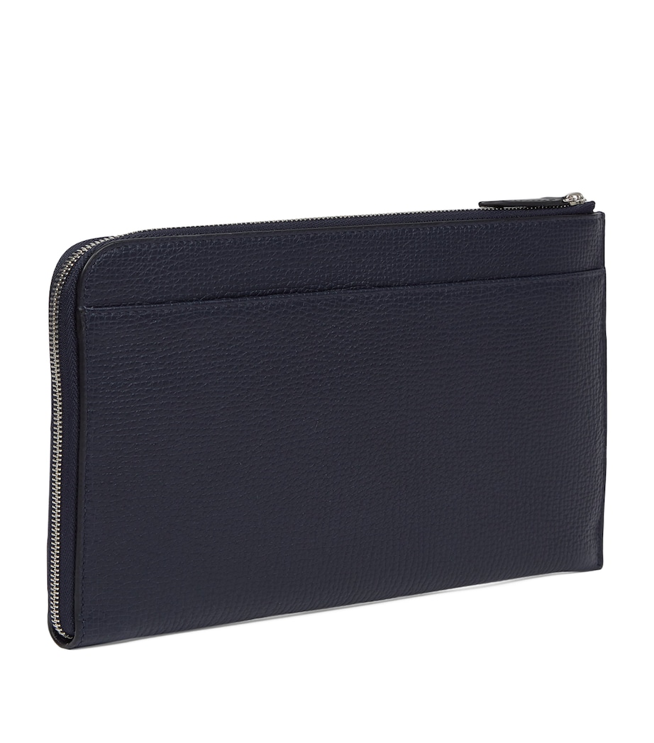 Leather Organiser Pouch NAVY Image 3