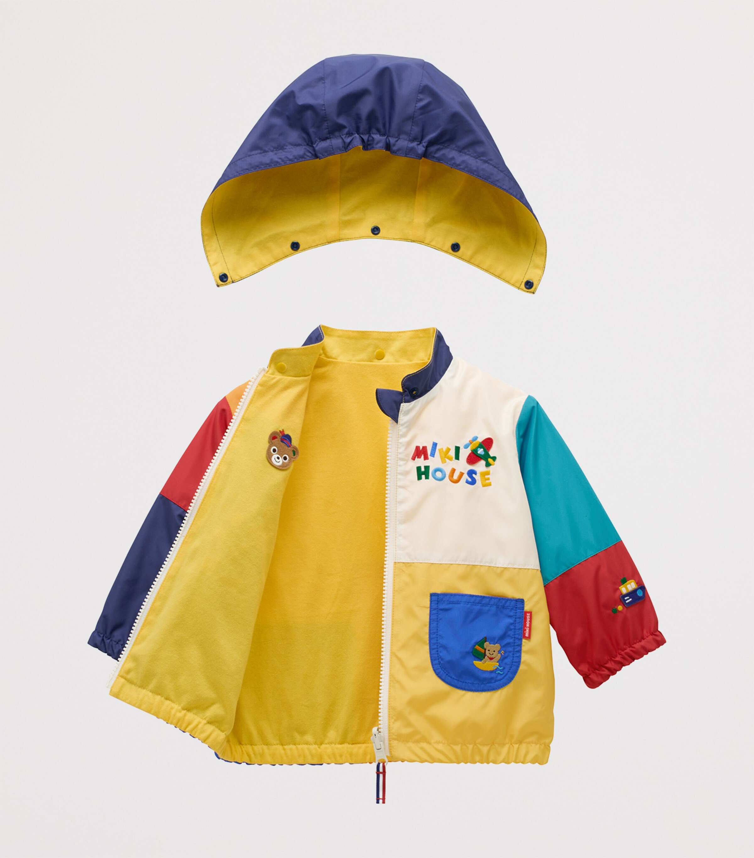 Miki House Reversible Pucchi Logo Windbreaker Coat (2-7 Years) Image 3