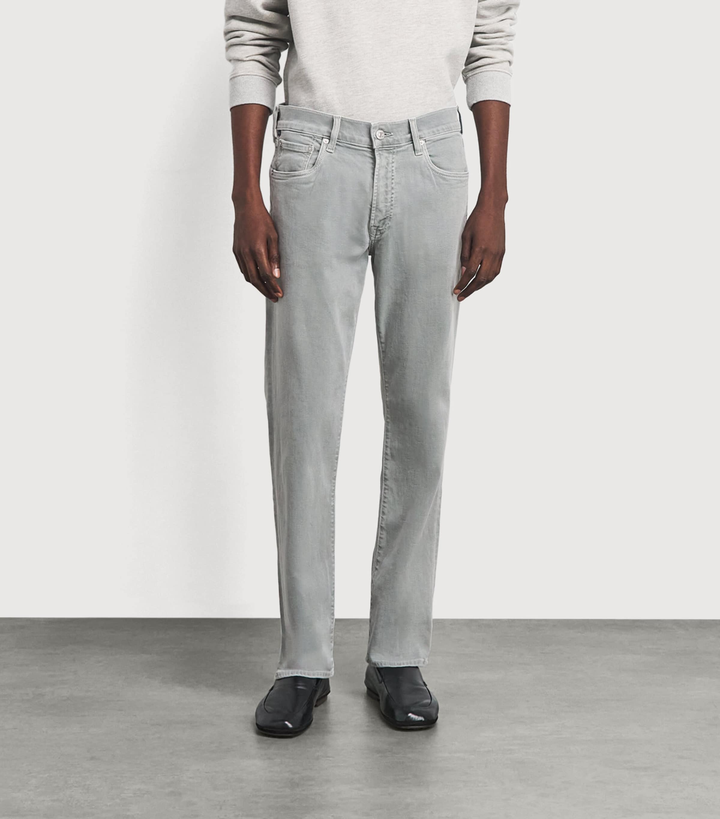 Citizens of Humanity Mens Elijah Straight Perform Jeans Sea Grey Image 4