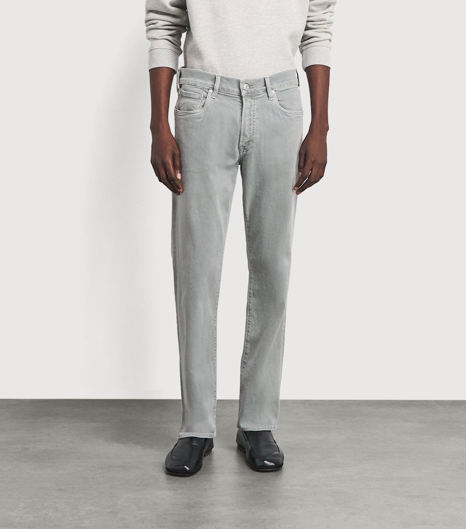 Citizens of Humanity Mens Elijah Straight Perform Jeans Sea Grey Image 4