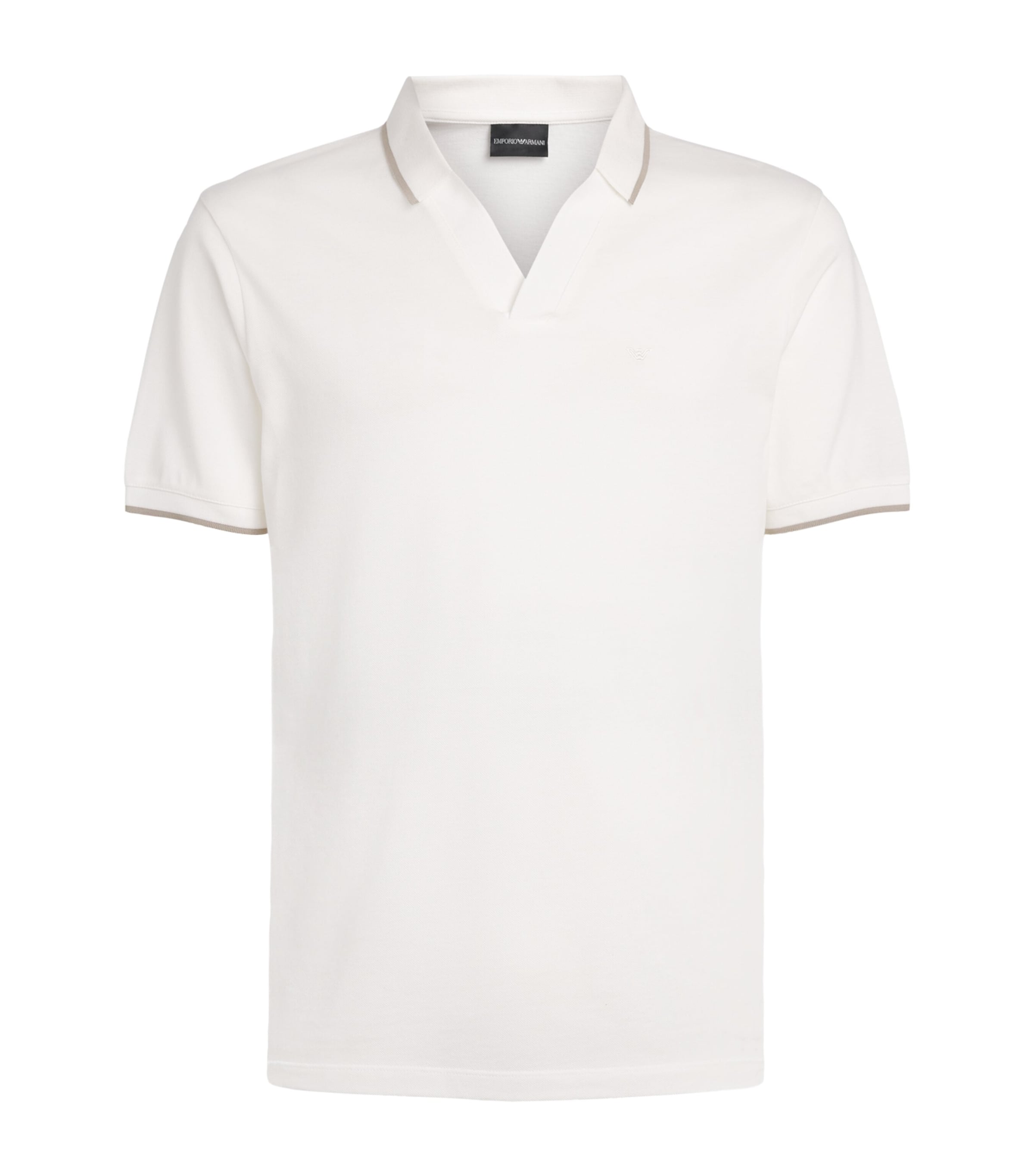 Emporio Armani Mens Cotton Logo Polo Shirt Image 1