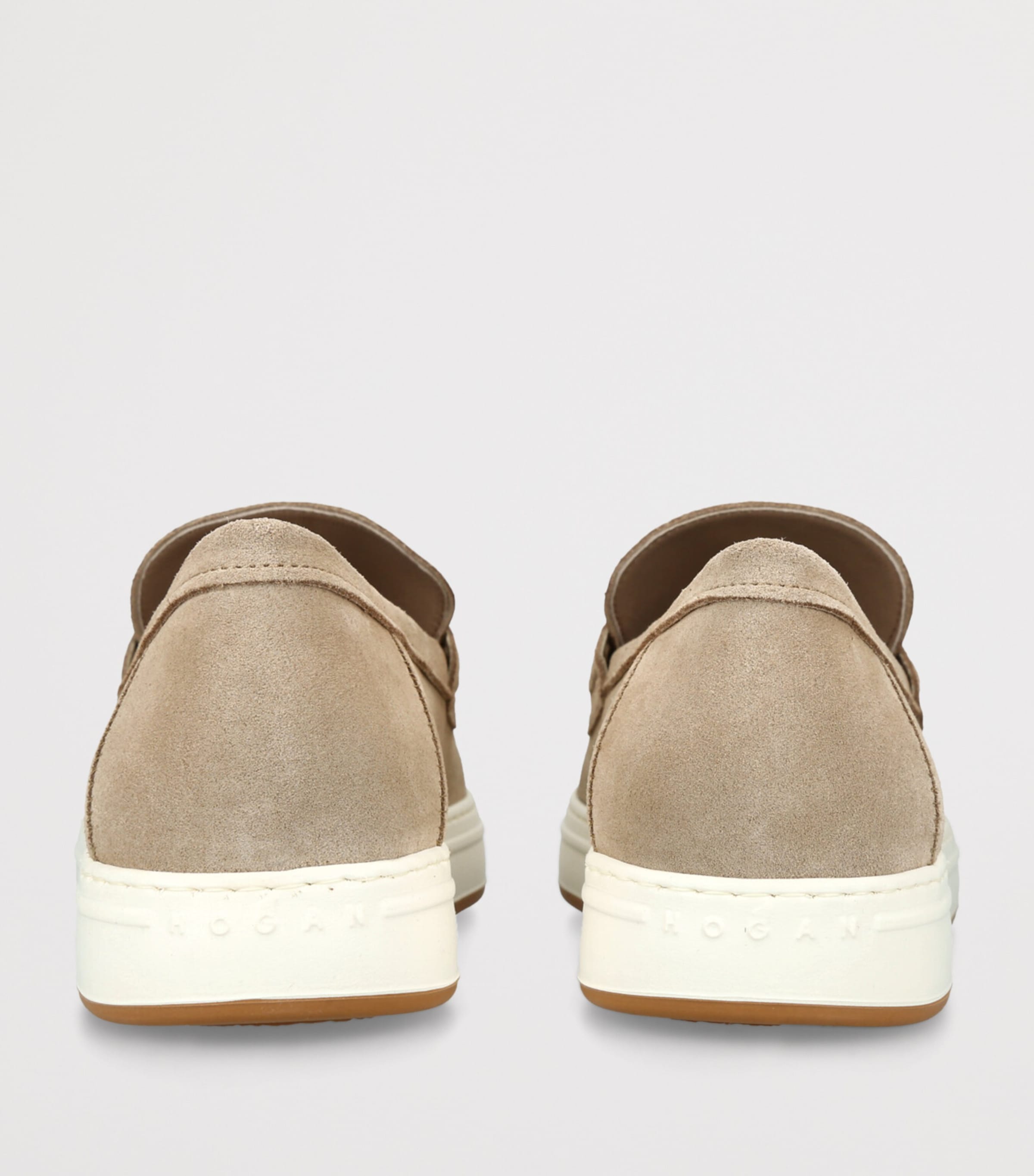 Hogan Suede H-TV Loafers Beige Image 2