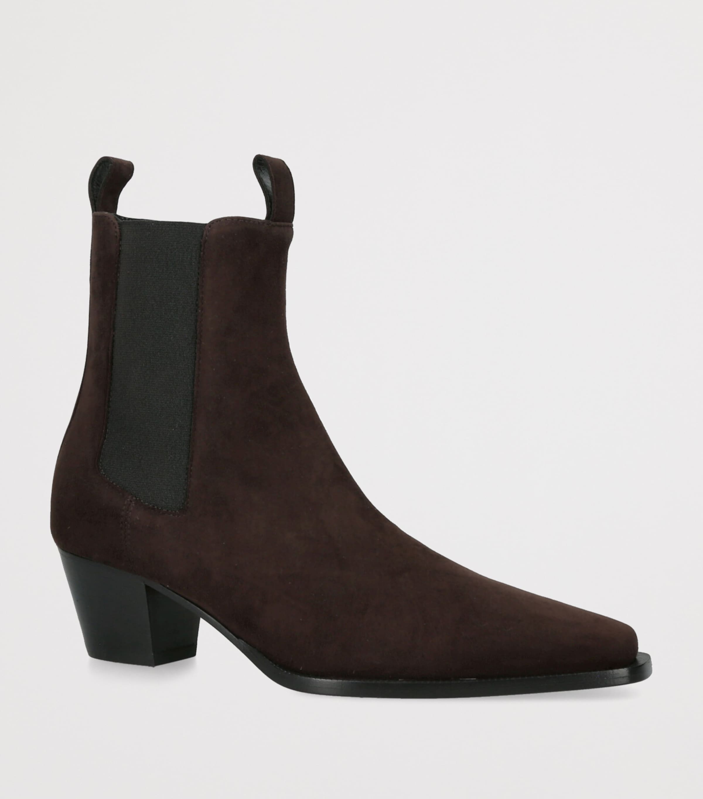 Suede City Ankle Boots 50 DARK BROWN Image 3