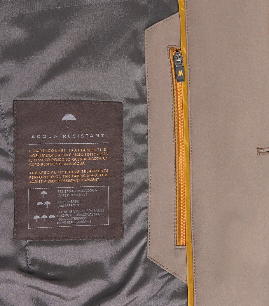 Moorer Mens Water-Repellent Hektor-KN Overcoat Nut Image 6