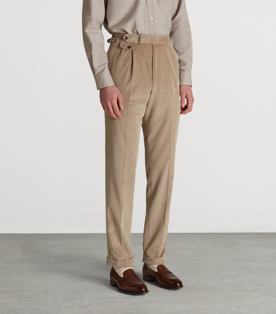 Cotton-Cashmere Corduroy Trousers 286SHADED BEIGE Image 3