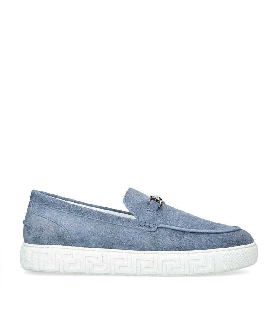 Suede Moccasins BLUE Image 1