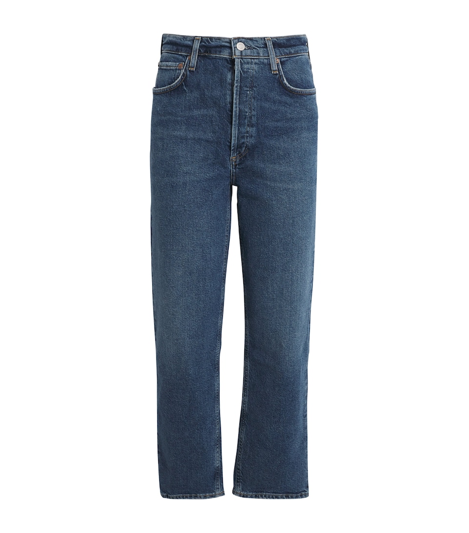 AGOLDE '90s Pinch Waist Cropped Jeans Solace (dk Ind Vint)