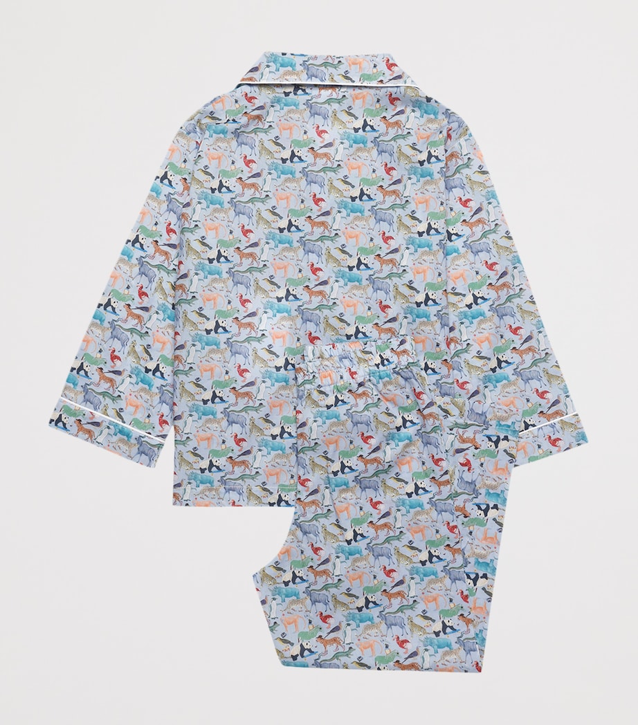 Cotton Liberty Print Pyjama Set (2-5 Years) BLUE / MULTI Image 2