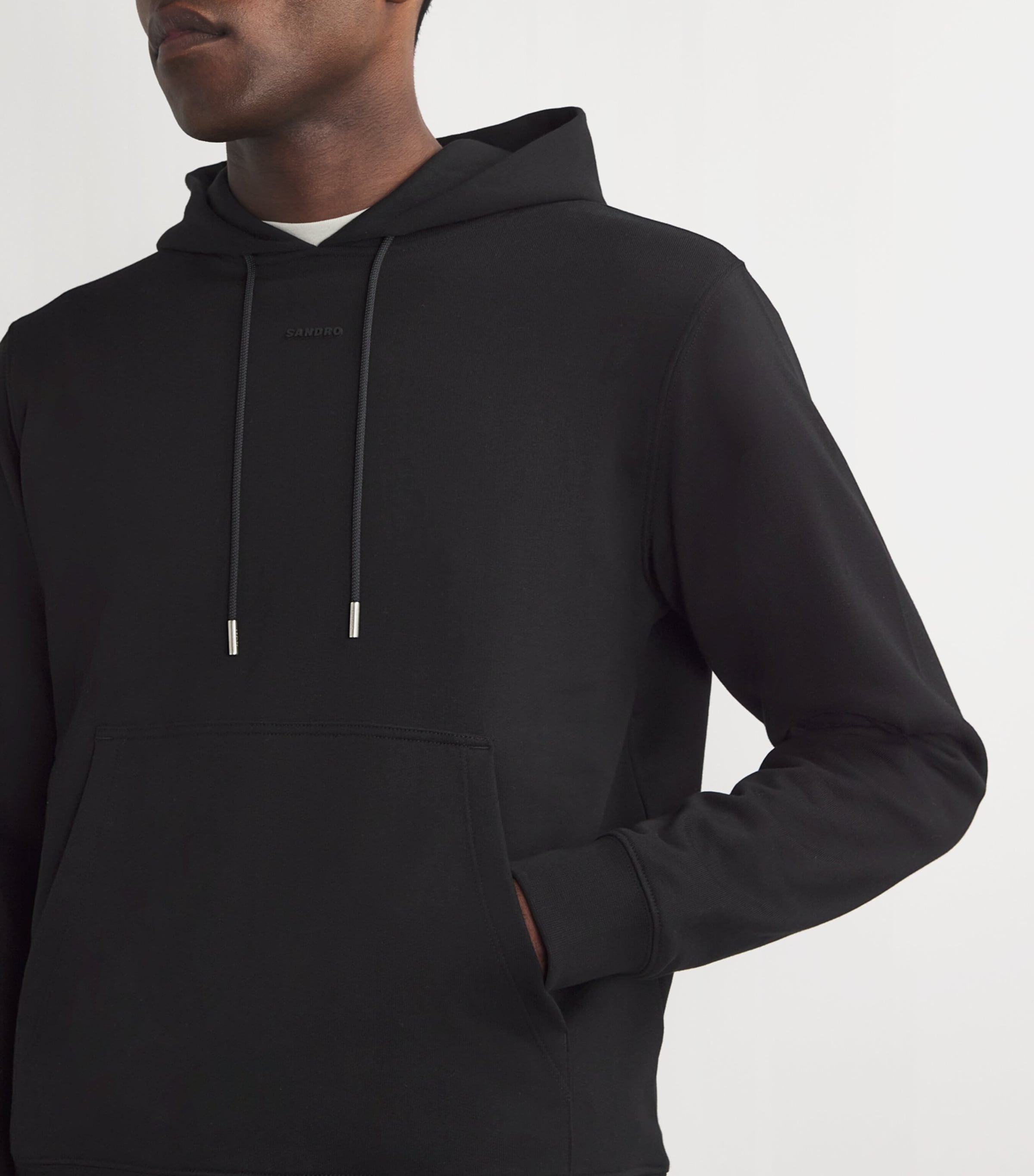 Cotton Logo Hoodie BLACK Image 6
