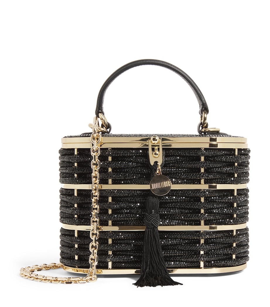 Willow Basket Top-Handle Bag CJET-CHAMPA GNE JET Image 1