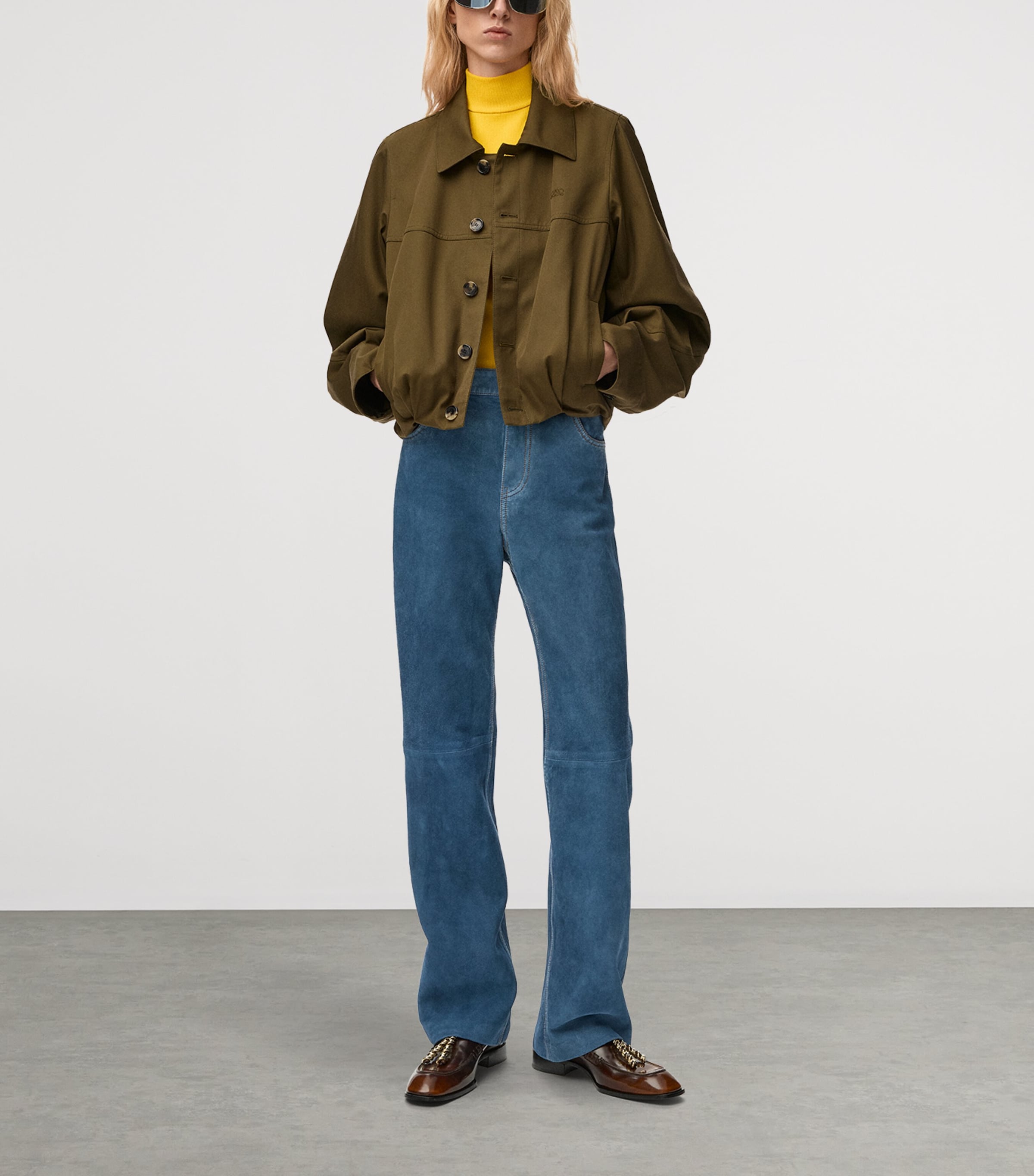 Cotton-Silk Jacket KHAKI GREEN Image 2