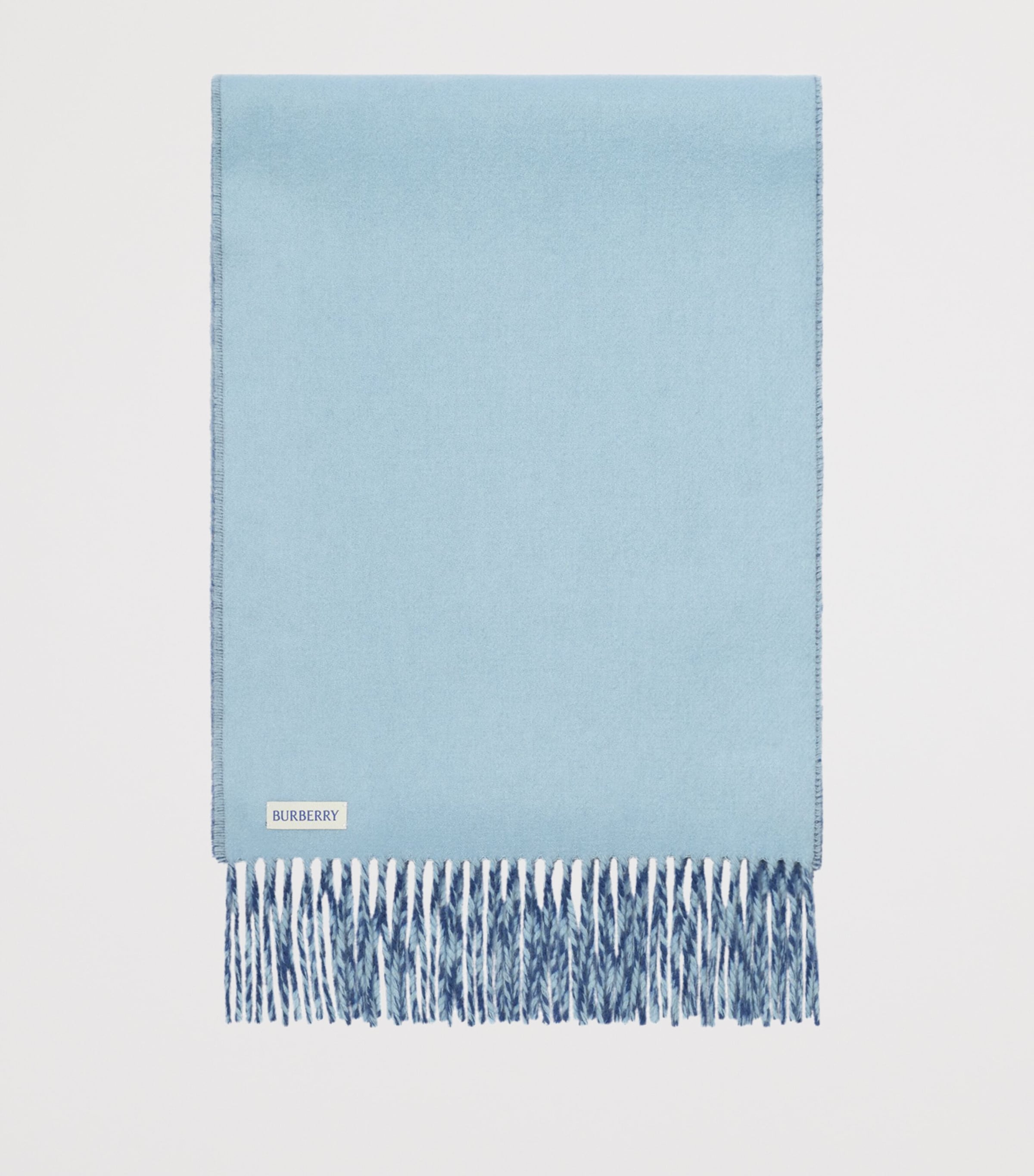Burberry Cashmere Reversible Knight Scarf Torrent Blue Image 4
