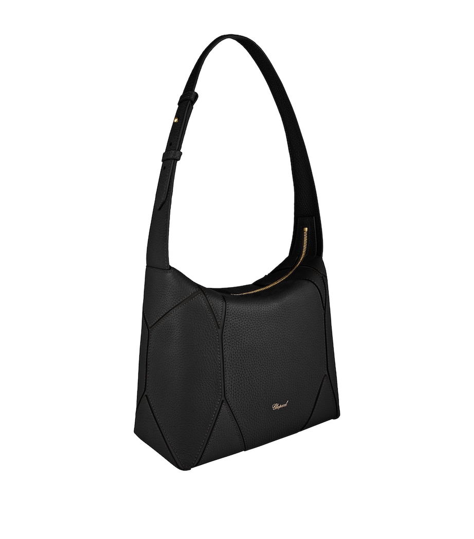 Grained Calfskin Diamond Shoulder Bag BLACK Image 2