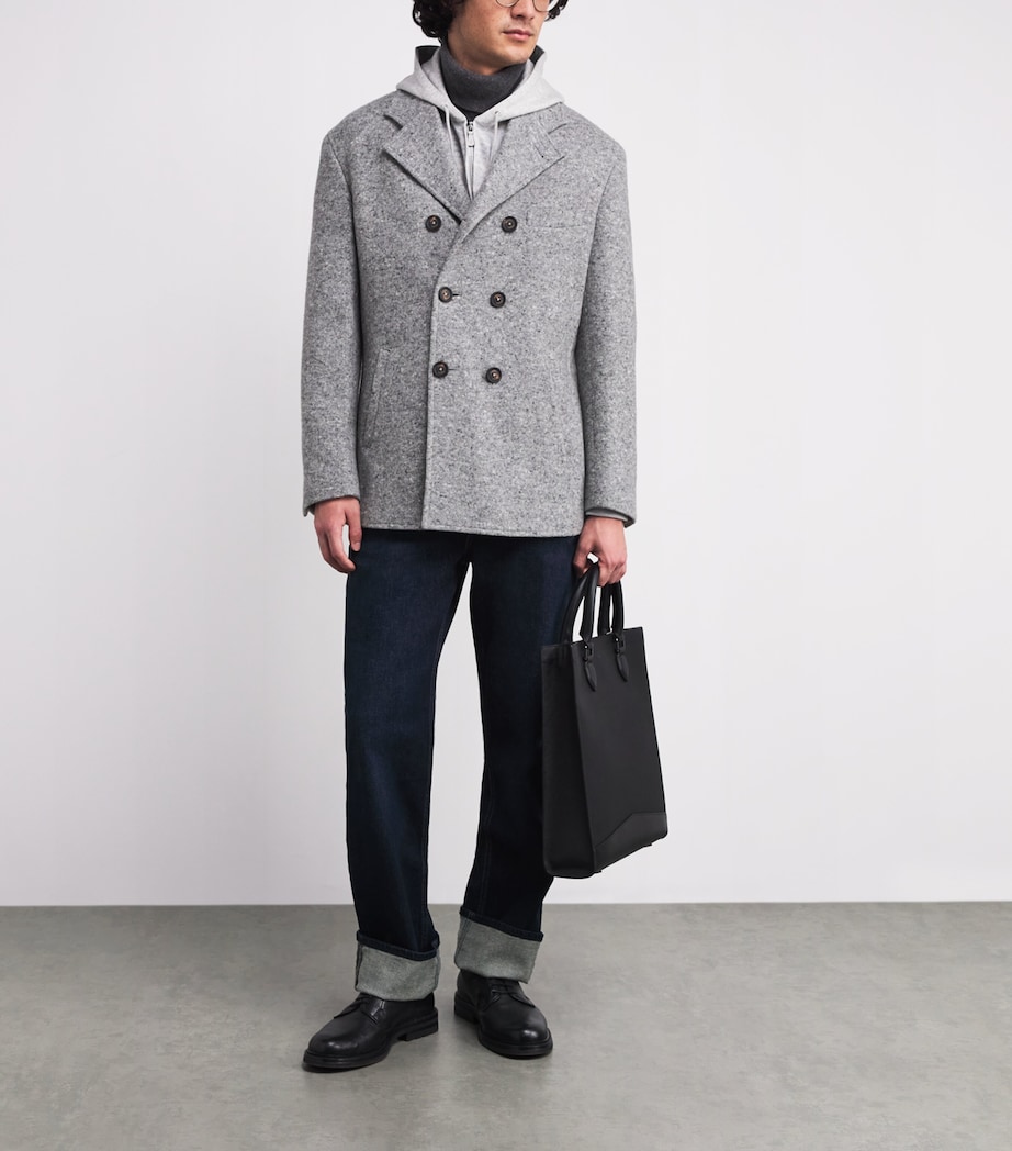 Wool-Cashmere Blazer GRIGIO CHIARO MELANG Image 2