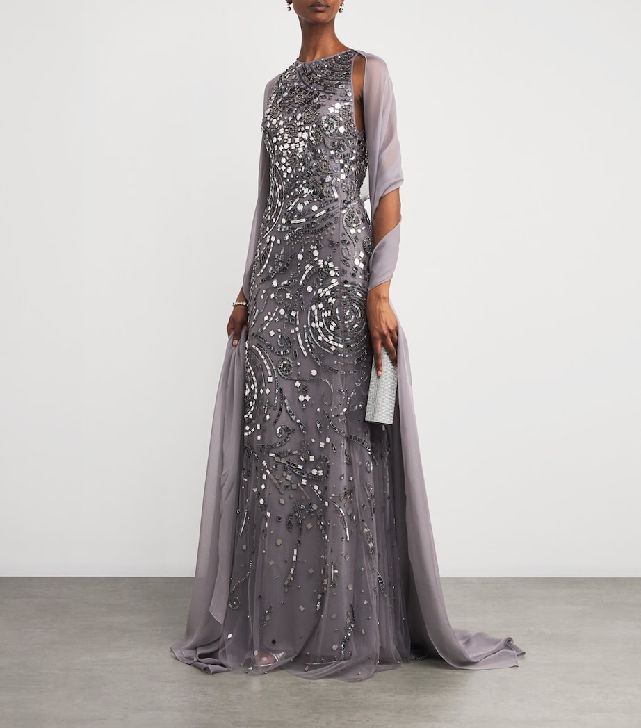 Chiffon Scarf 173802 GULL Image 3