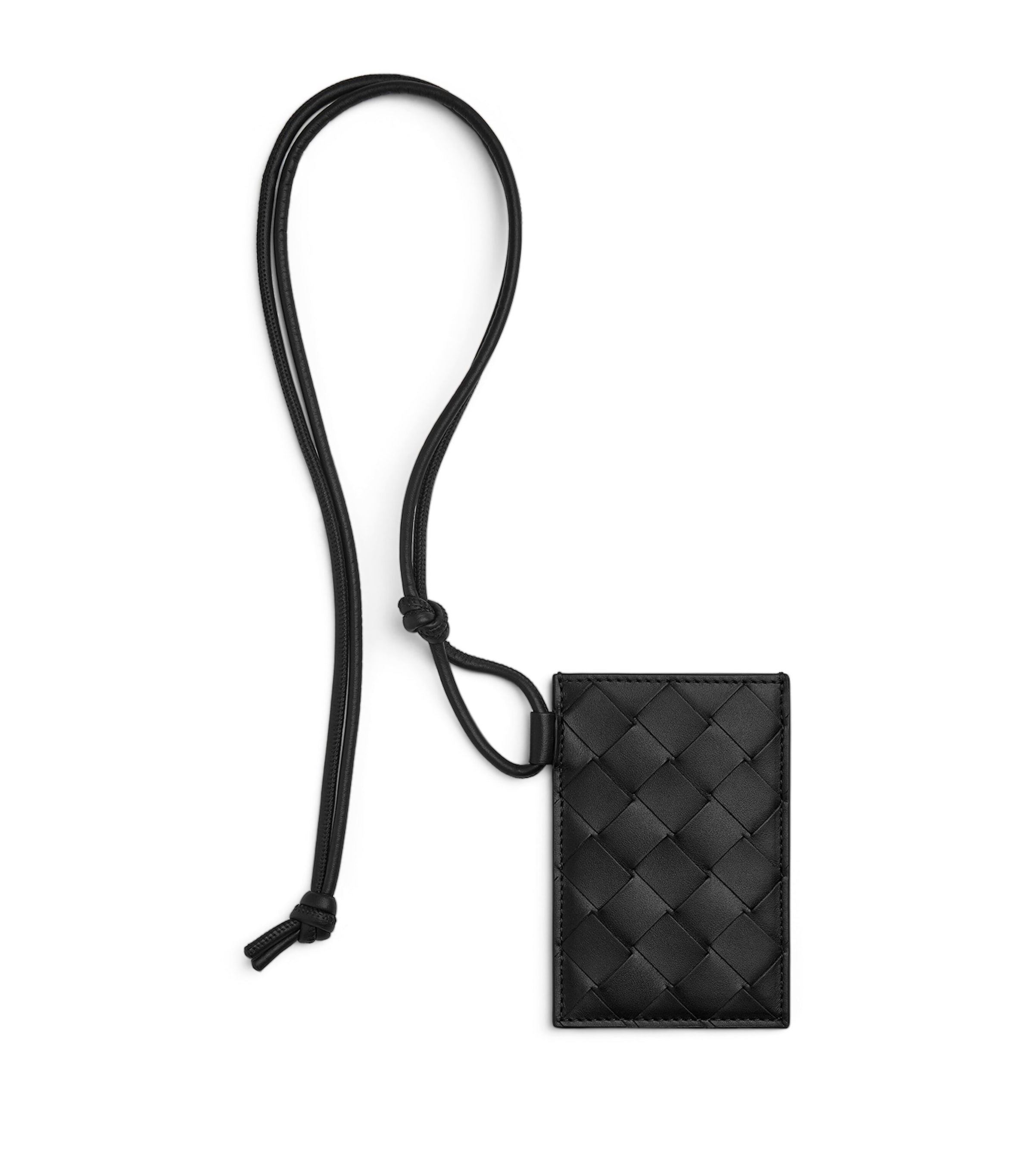 Leather Intrecciato Badge Holder 1225 Image 1