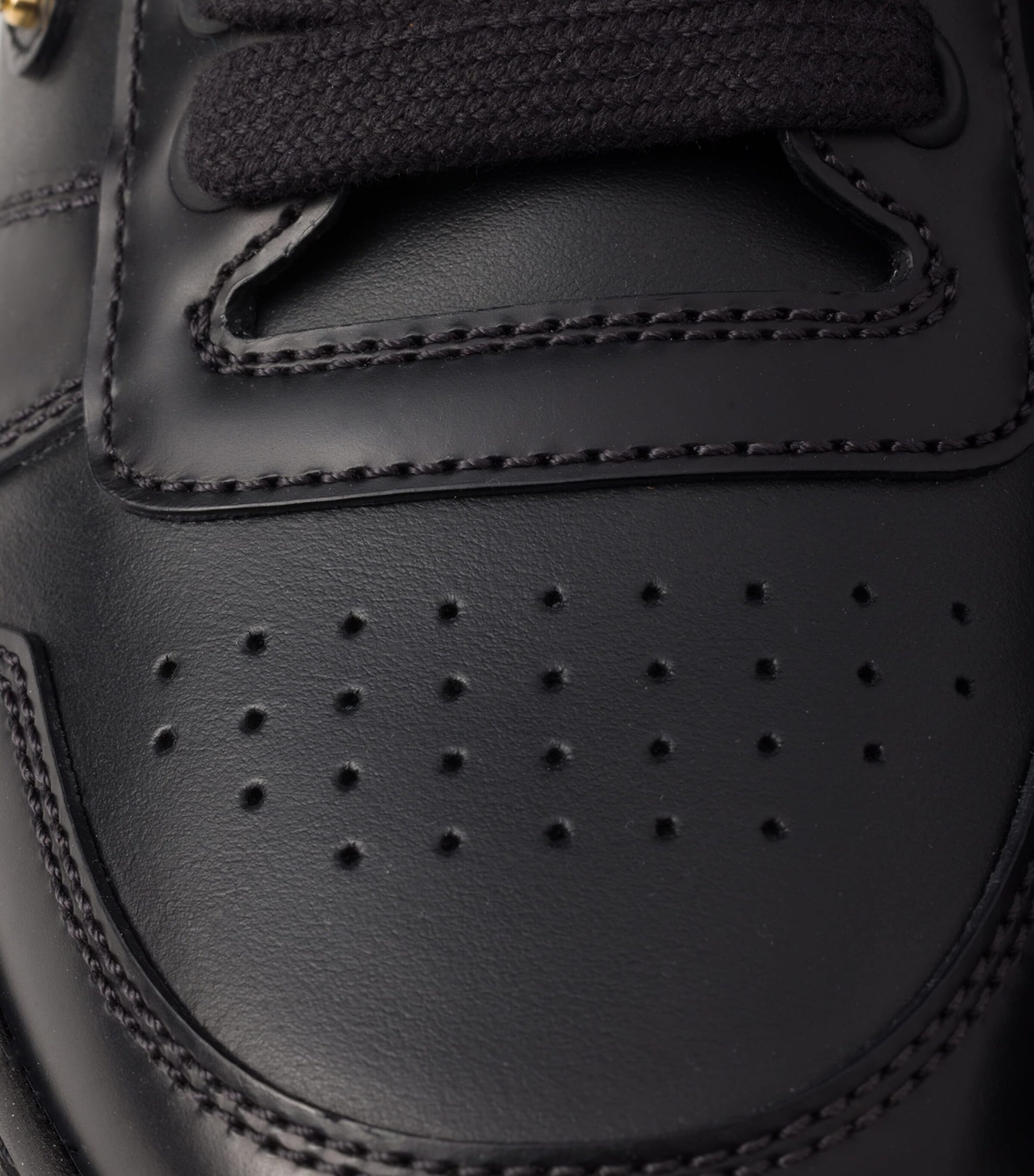 Prada Leather Downtown Bold Sneakers 50 | Harrods UK