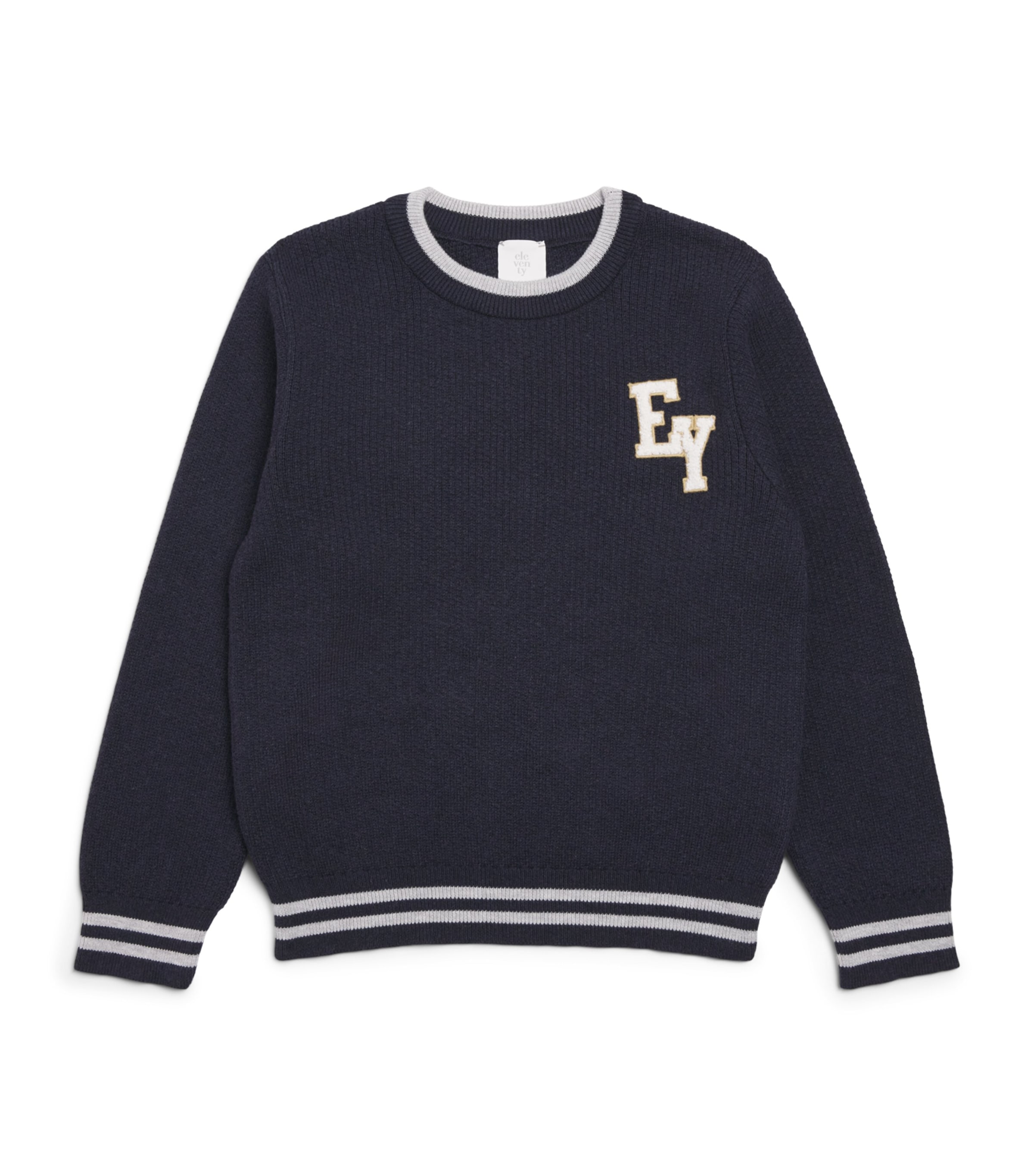 Eleventy Kids Cotton Logo Sweater (4-14 Years) Image 1