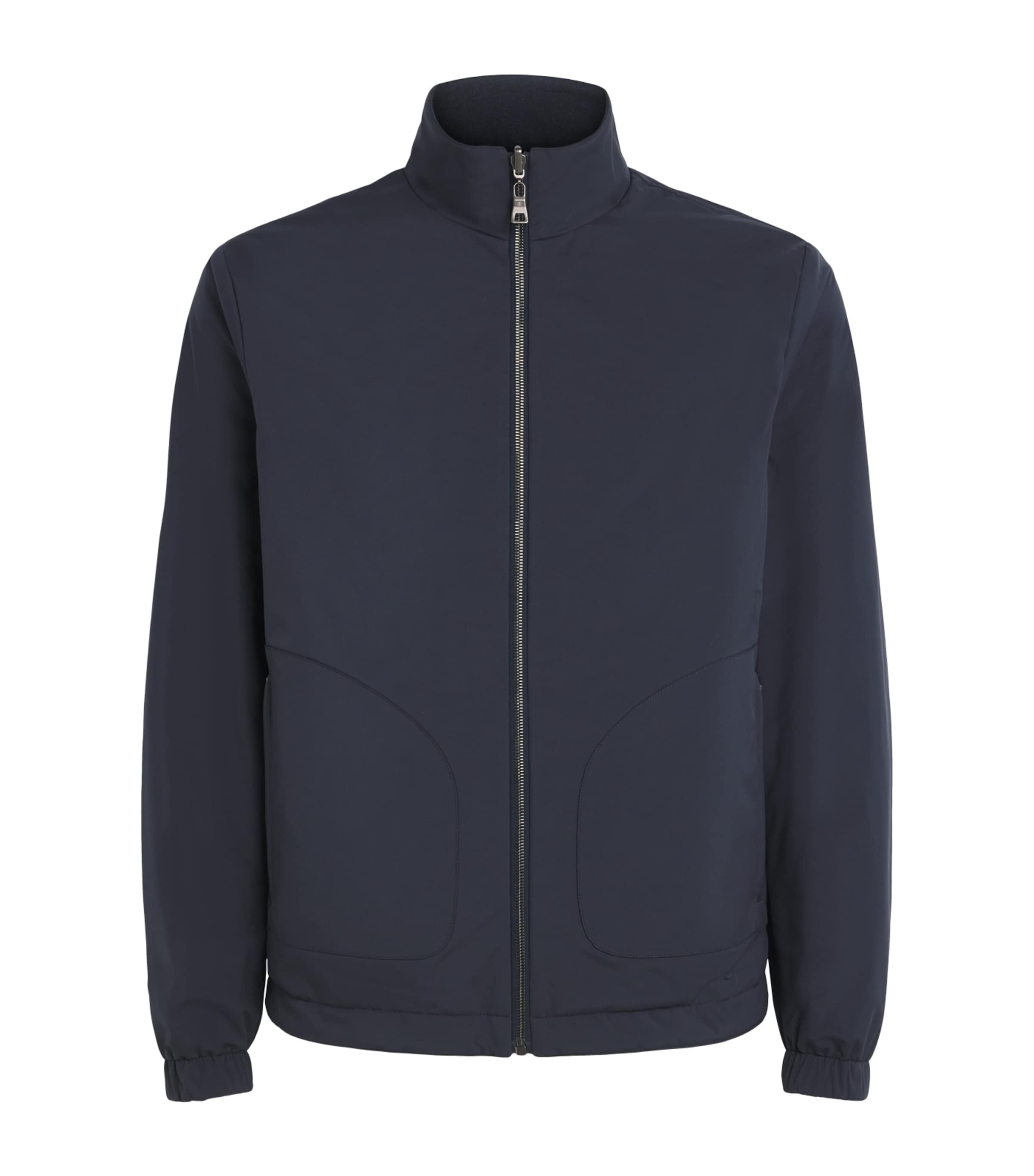 Fioroni Cashmere Mens Wool Reversible Bomber Jacket Image 1