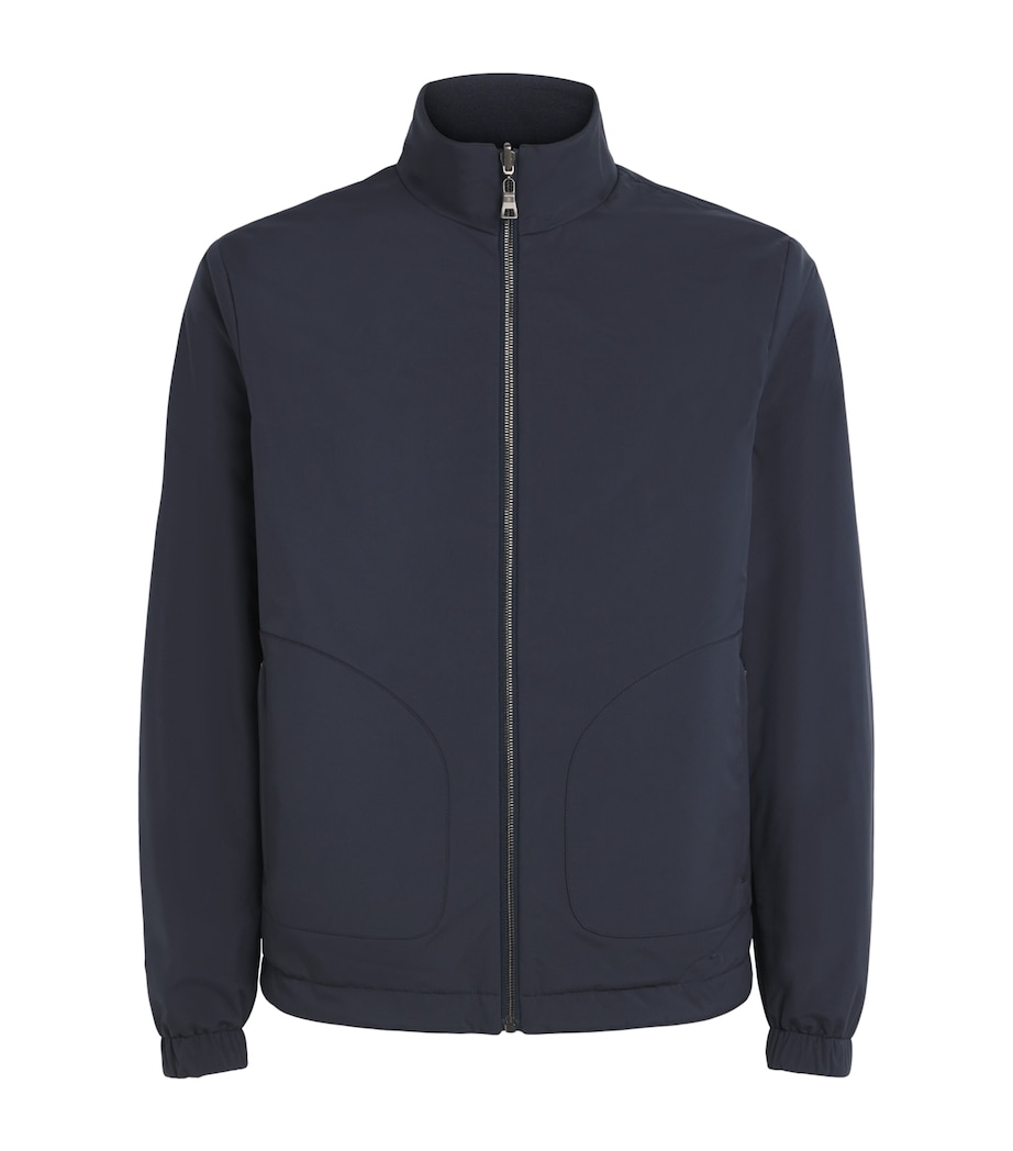 Fioroni Cashmere Mens Wool Reversible Bomber Jacket Image 1