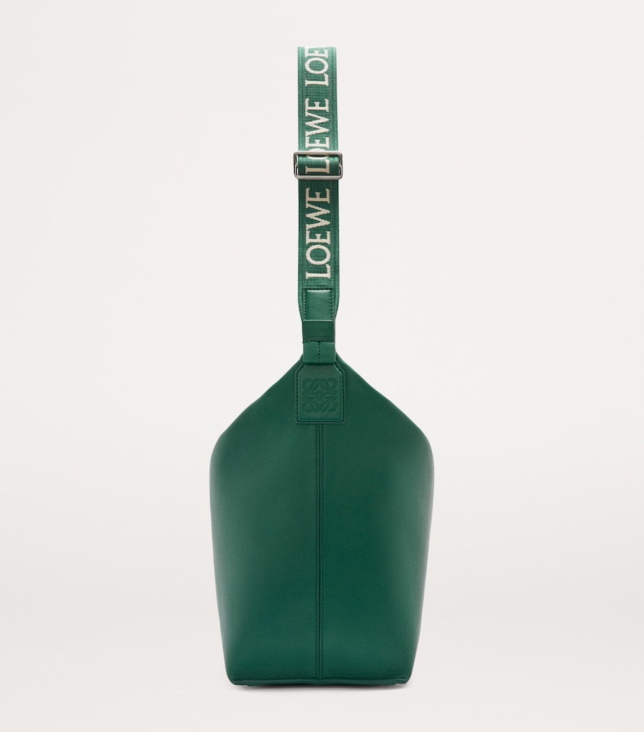 Leather Cubi Shoulder Bag EVERGREEN Image 3